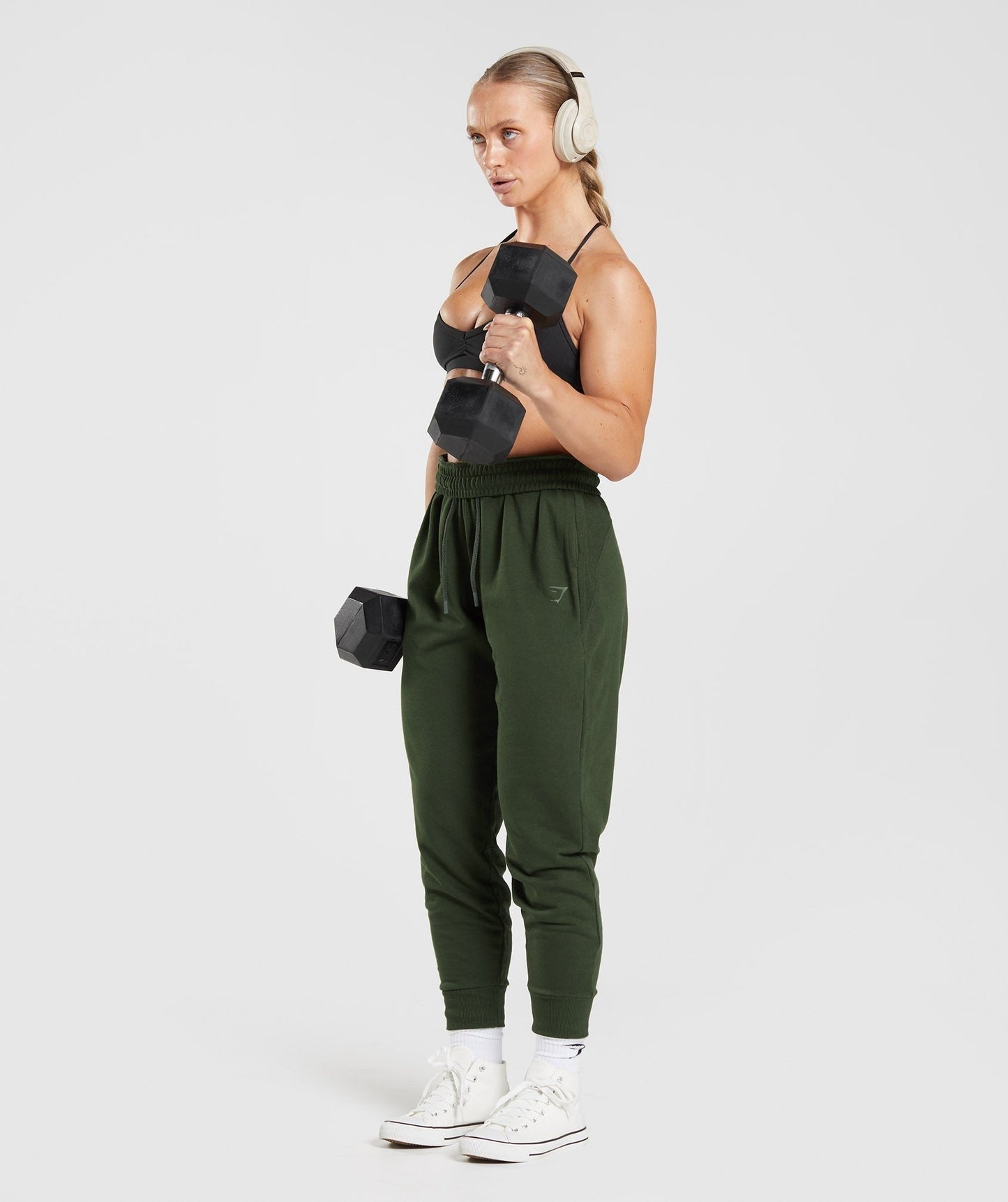Gymshark Power Joggers - Moss Olive