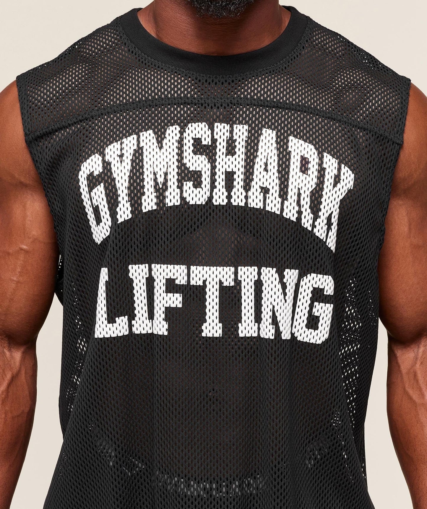 Gymshark Mesh Oversized Tank - Black