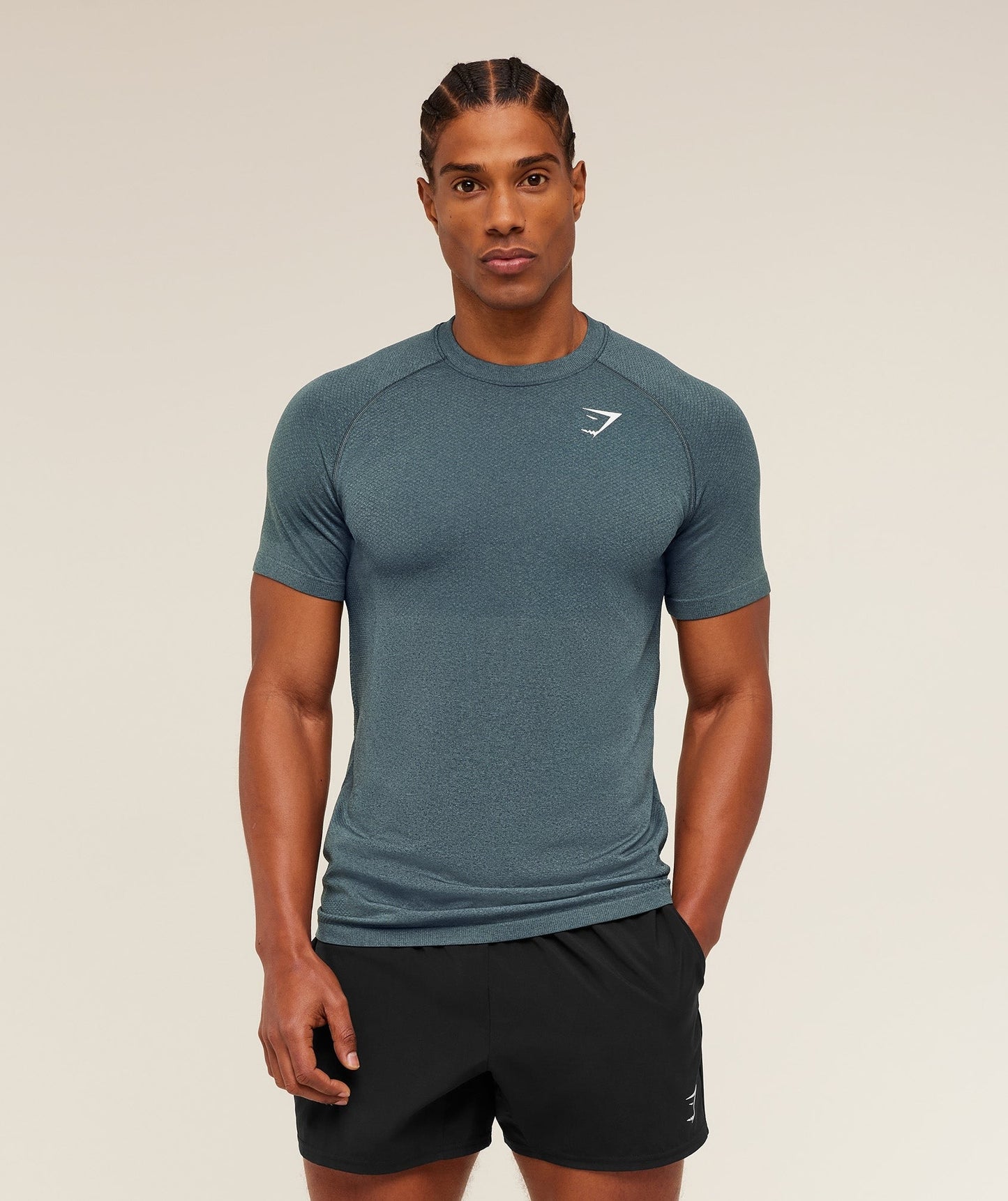 Gymshark Vital Seamless T-Shirt - Iron Blue / Stealth Blue