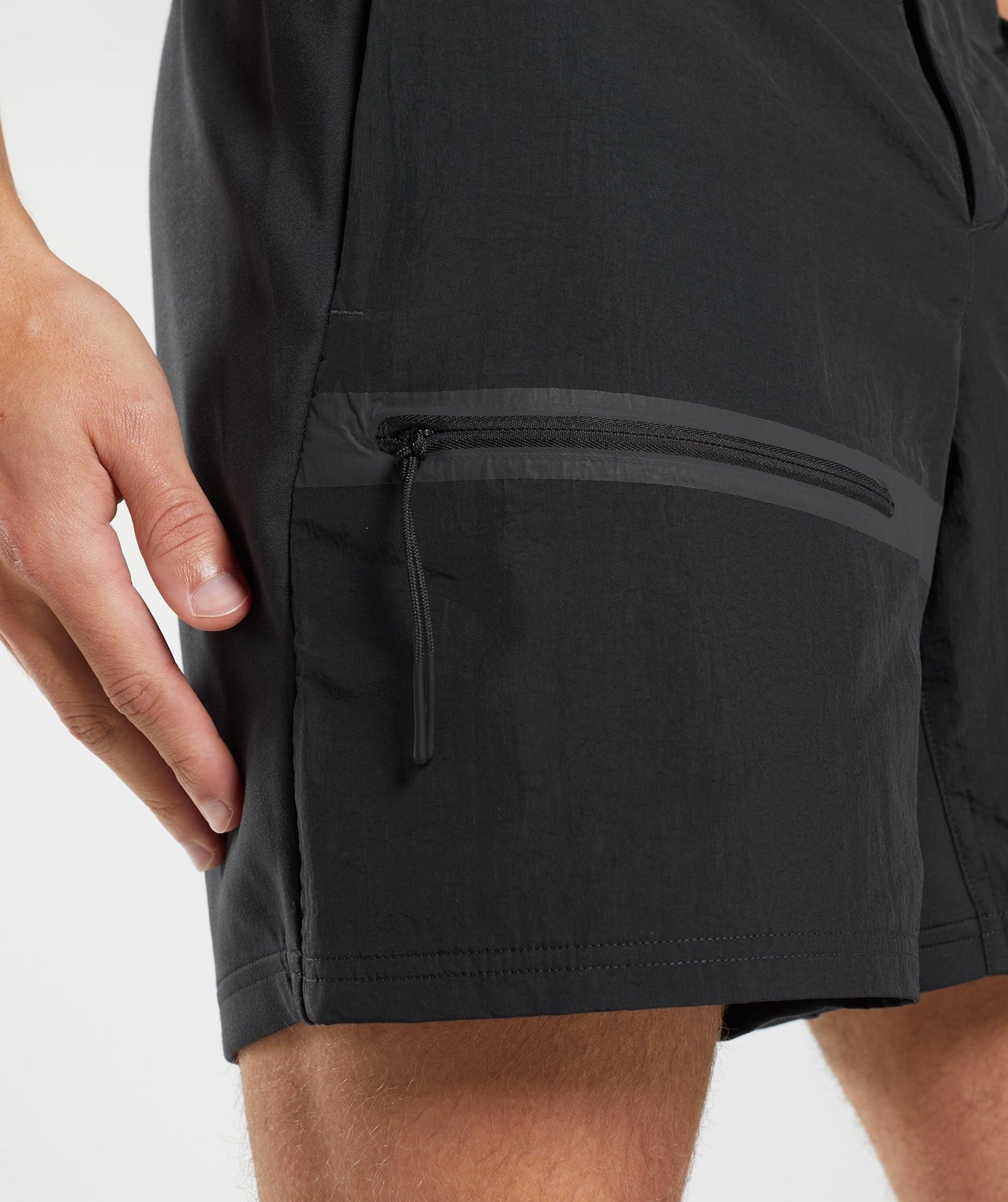 Gymshark Retake Woven 7" Shorts - Black