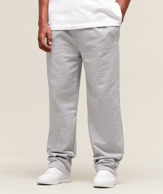 Gymshark Rest Day Essentials Straight Leg Joggers - Light Grey Marl