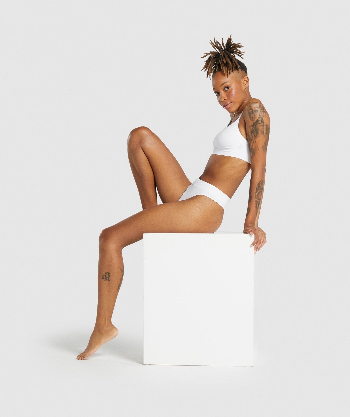 Gymshark Seamless Scoop Neck Bralette - White