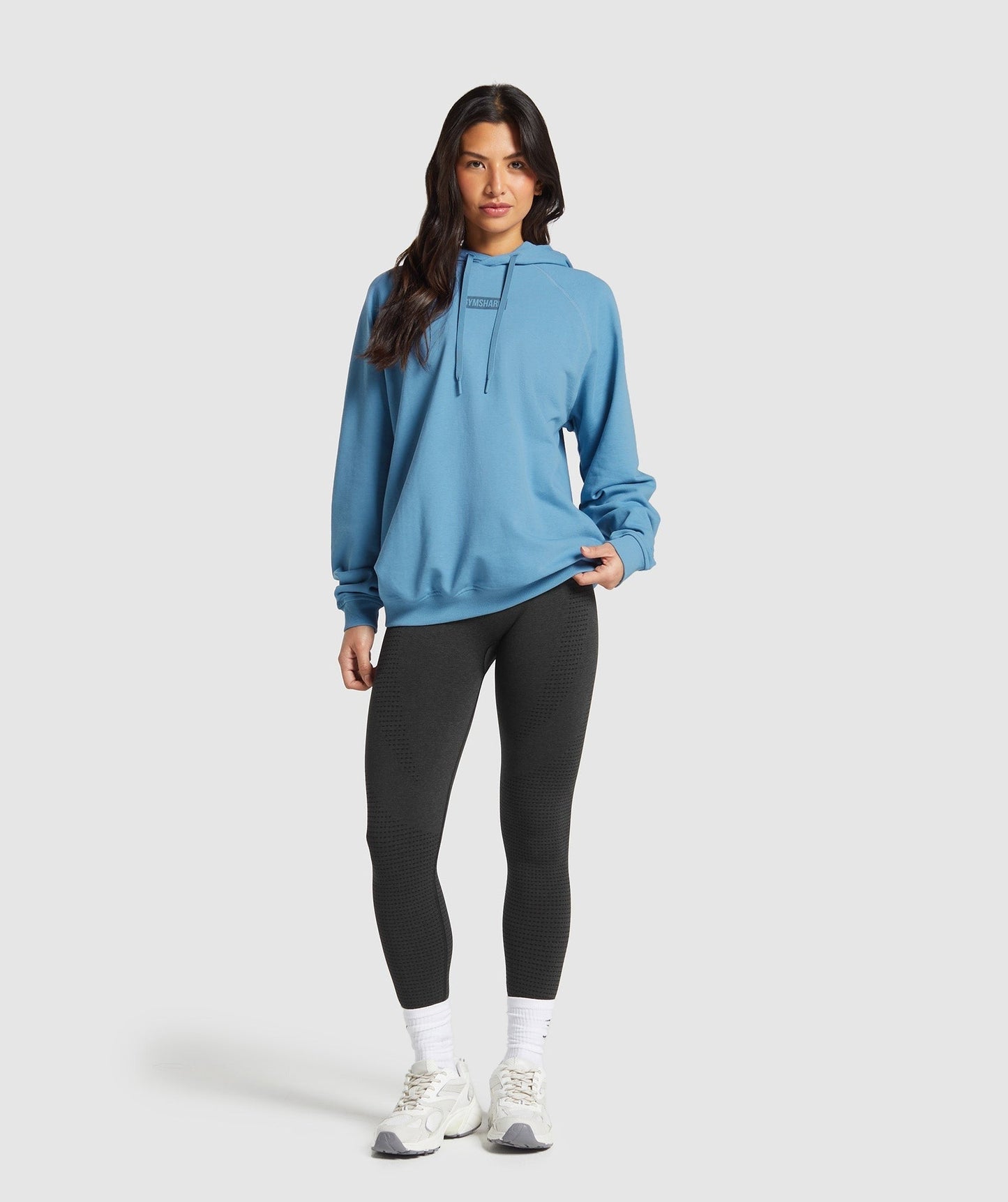 Gymshark Block Oversized Hoodie - Classic Blue