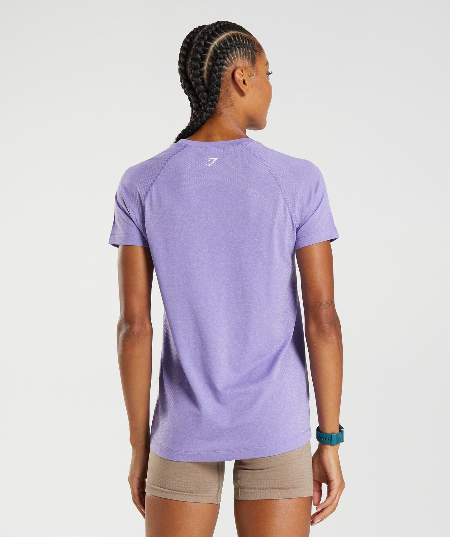 Gymshark Vital Seamless 2.0 Light T-Shirt - Digital Violet Marl