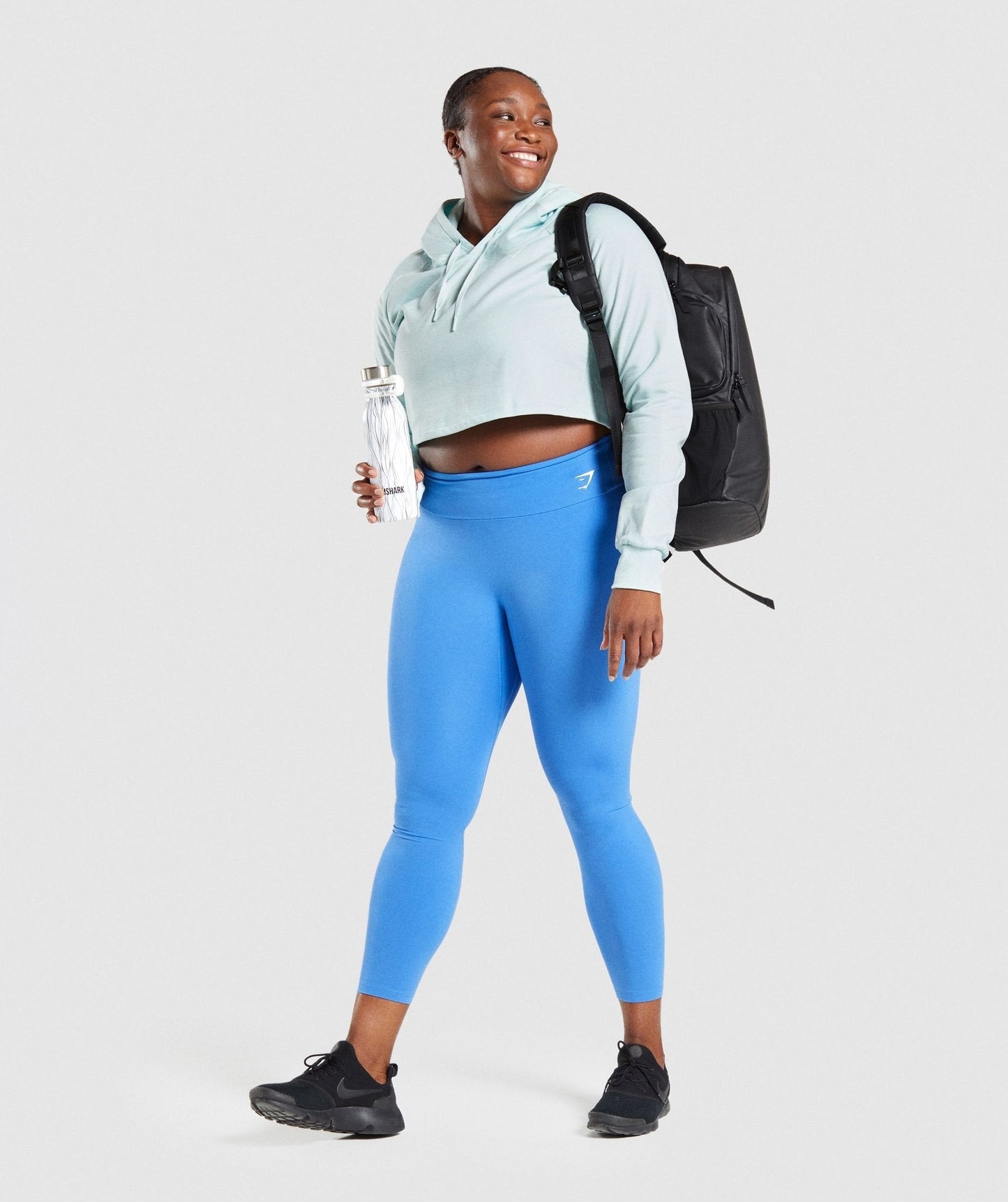 Gymshark Training Cropped Hoodie - Light Green
