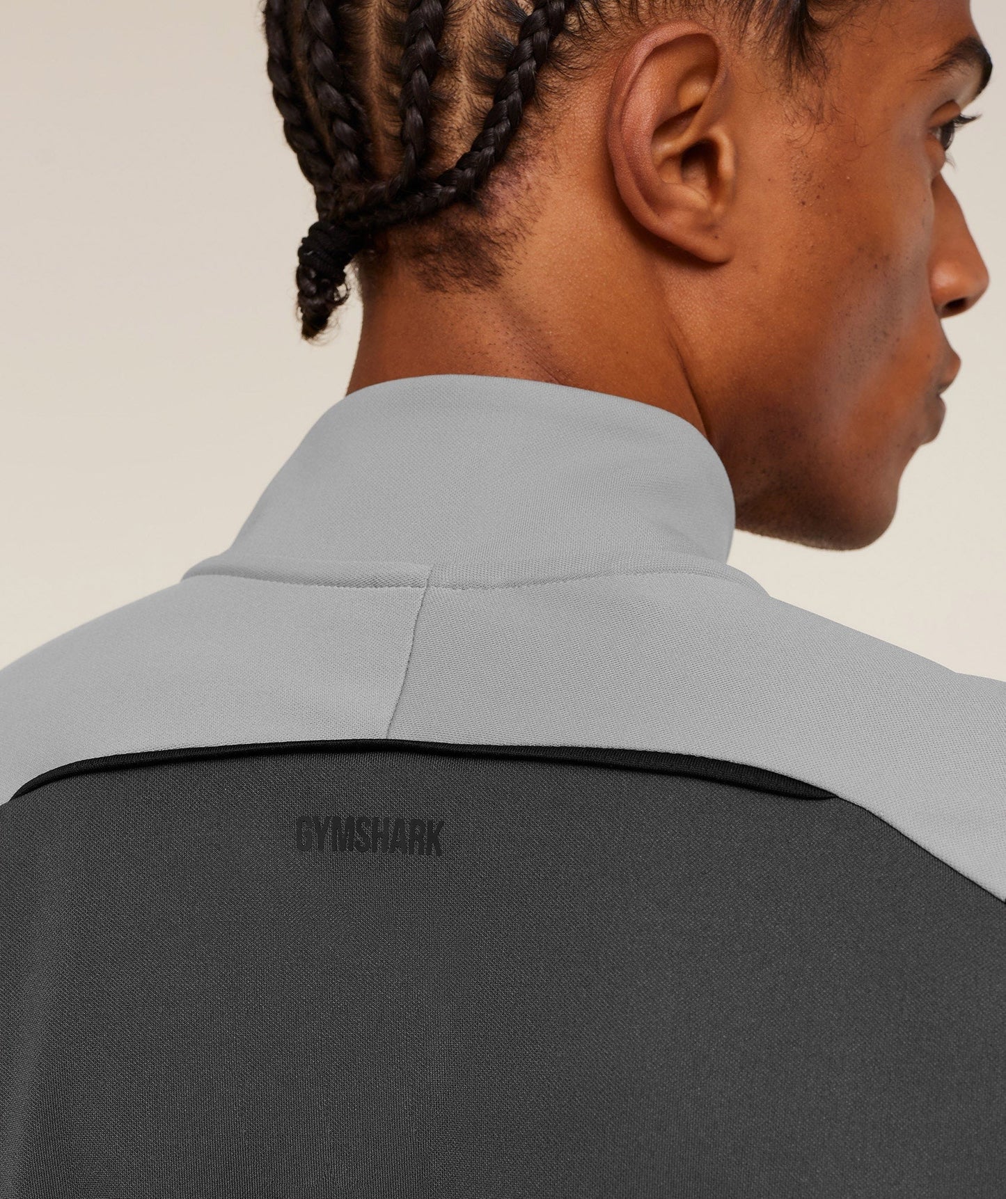 Gymshark Arrival Contrast 1/4 Zip - Smokey Grey / Grey