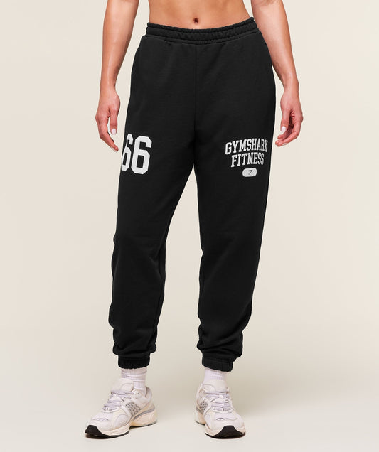Gymshark Campus Graphic Oversized Jogger - Black