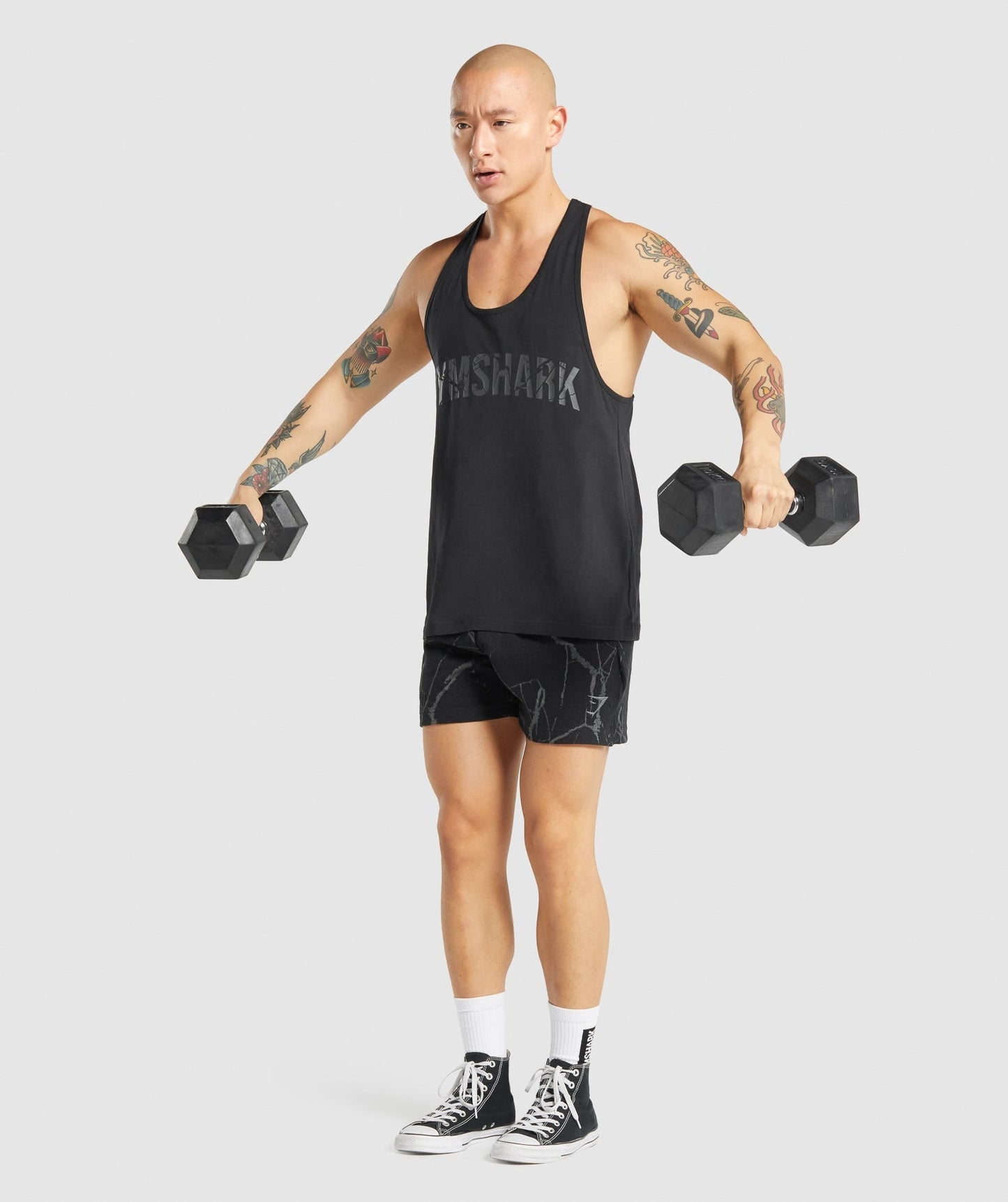 Gymshark Power Stringer - Black