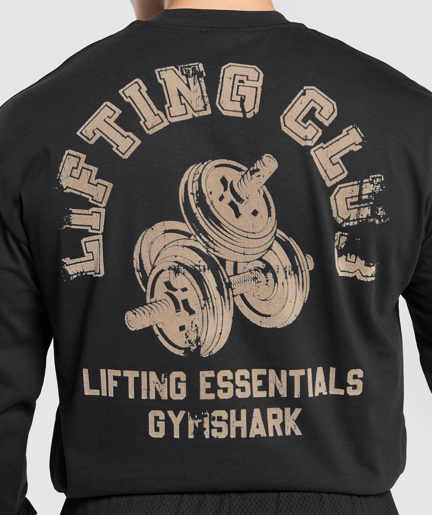 Gymshark Dumbbells Long Sleeve T-Shirt - Black