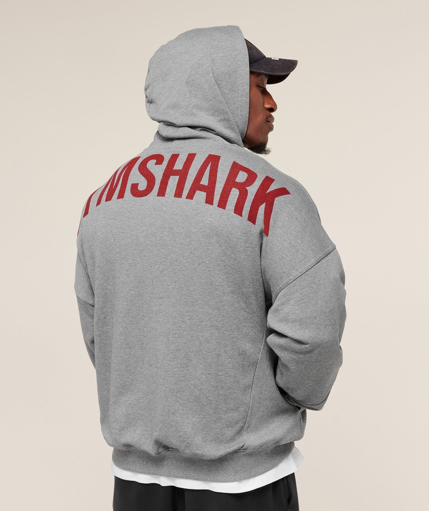 Gymshark Power Oversized Hoodie - Charcoal Core Marl