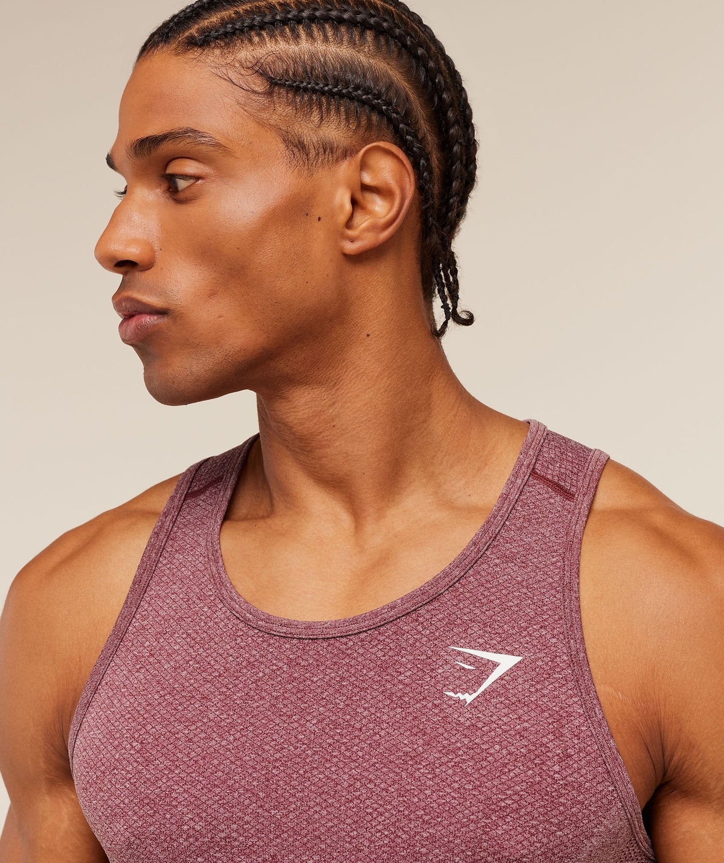 Gymshark Vital Tank - White/Port