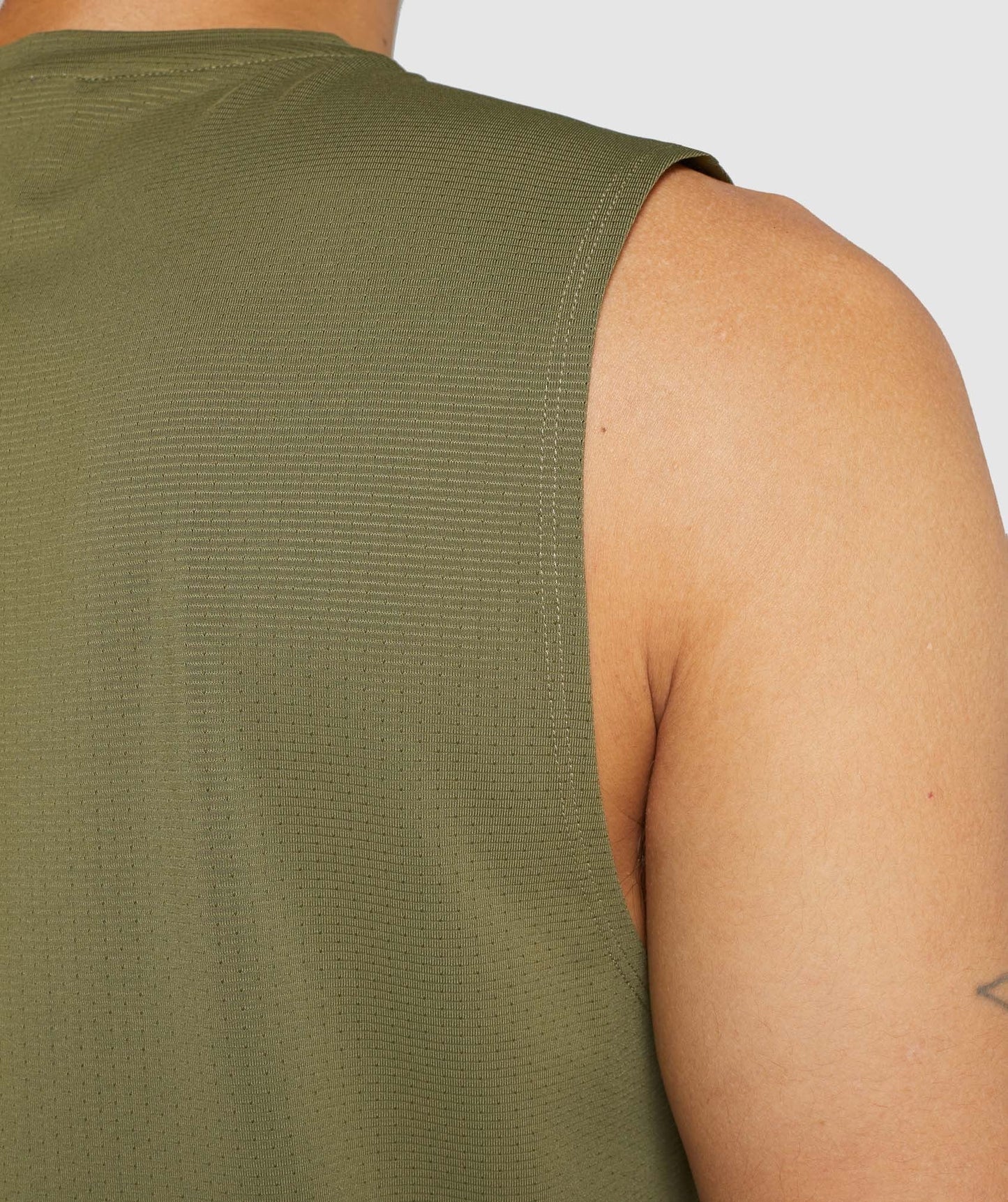 Gymshark Arrival Sleeveless Tee - Dark Green