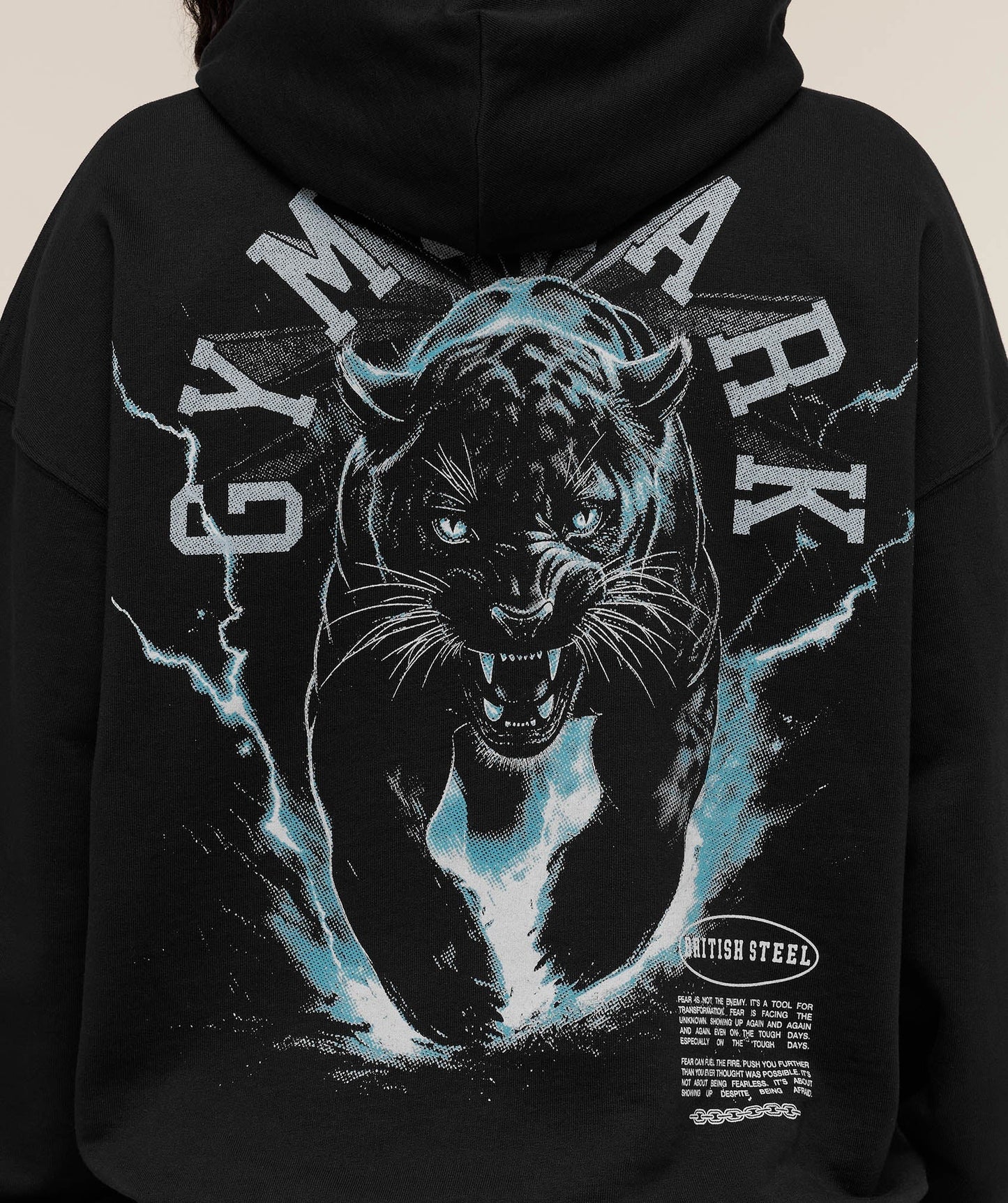 Gymshark Panther Graphic Hoodie - GS Black