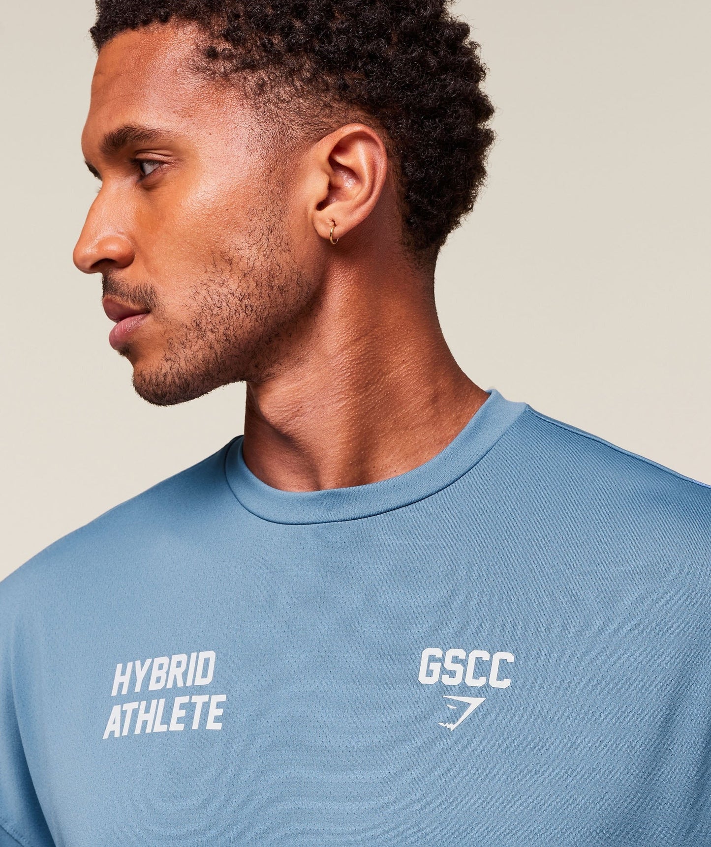 Gymshark Hybrid Athlete T-Shirt - Classic Blue