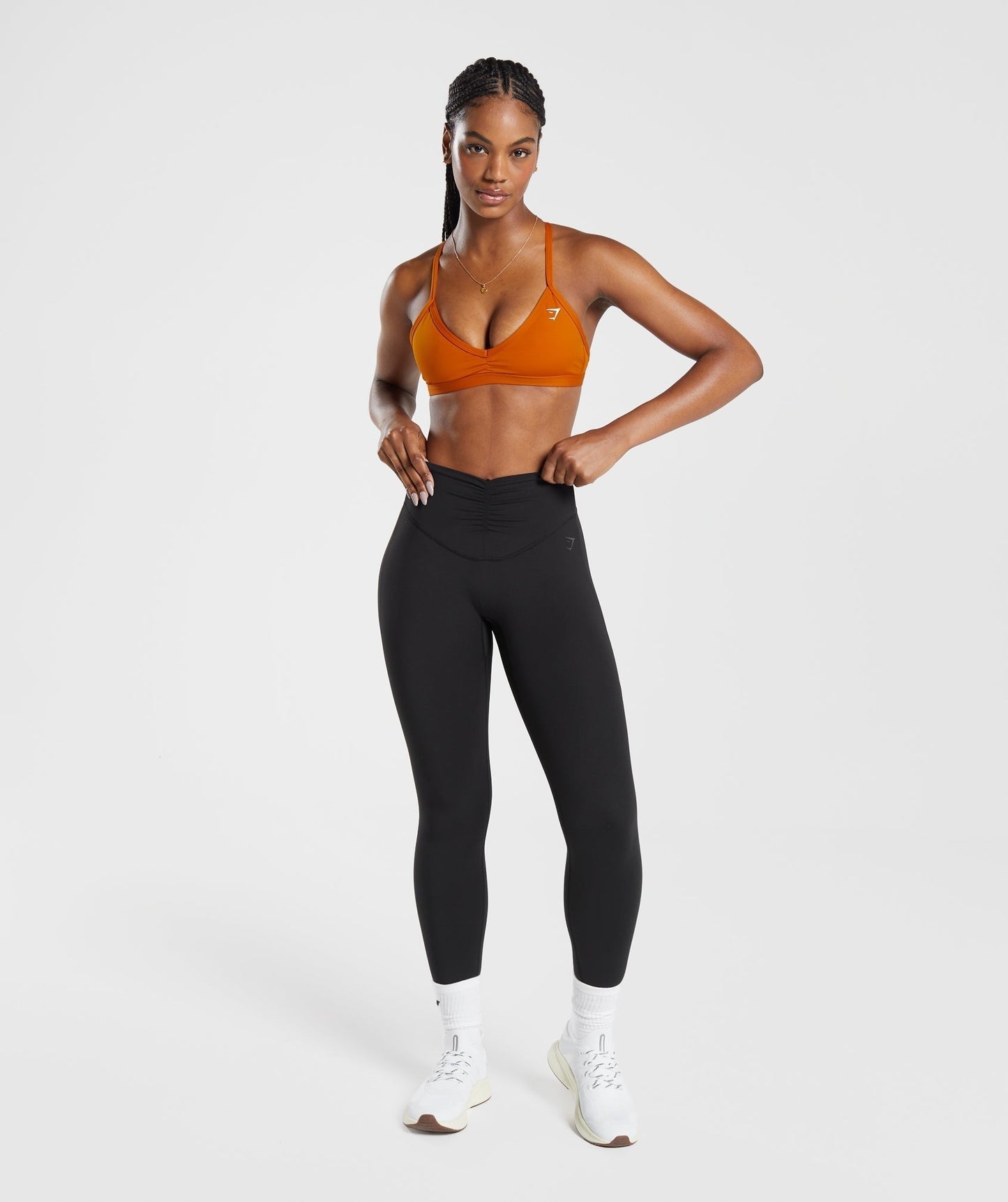 Gymshark Minimal Sports Bra - Charred Orange