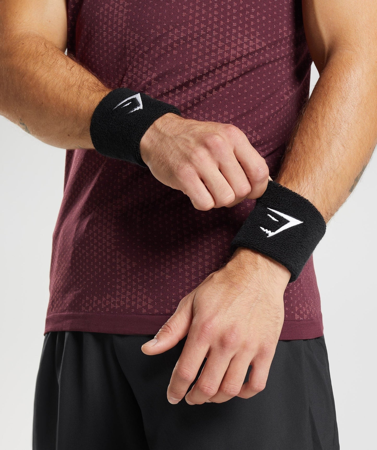Gymshark Sharkhead Sweat Bands - Black
