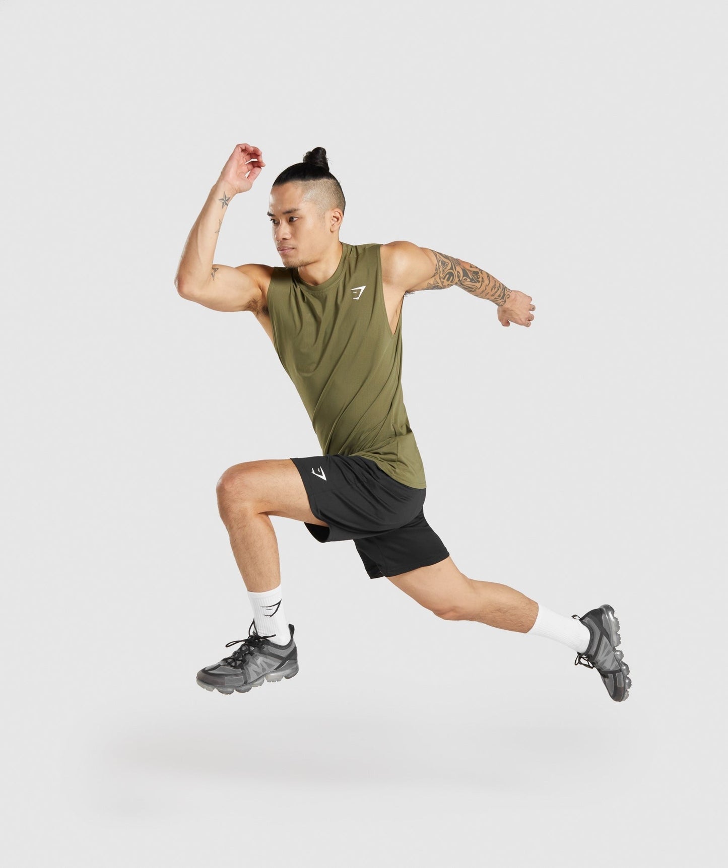 Gymshark Arrival Sleeveless Tee - Dark Green