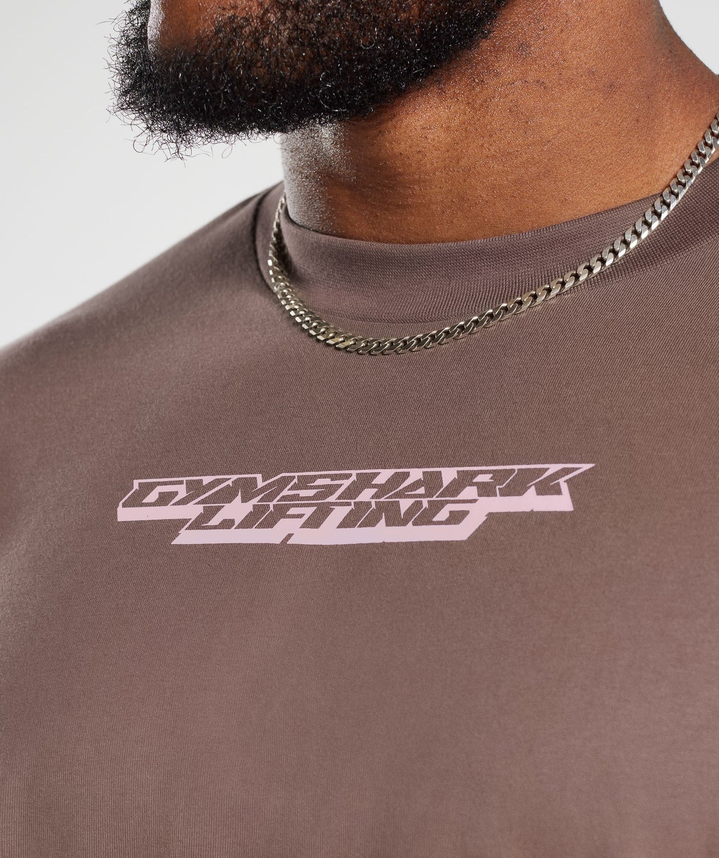 Gymshark Intergalactic Lifting Oversized T-Shirt - Walnut Mauve