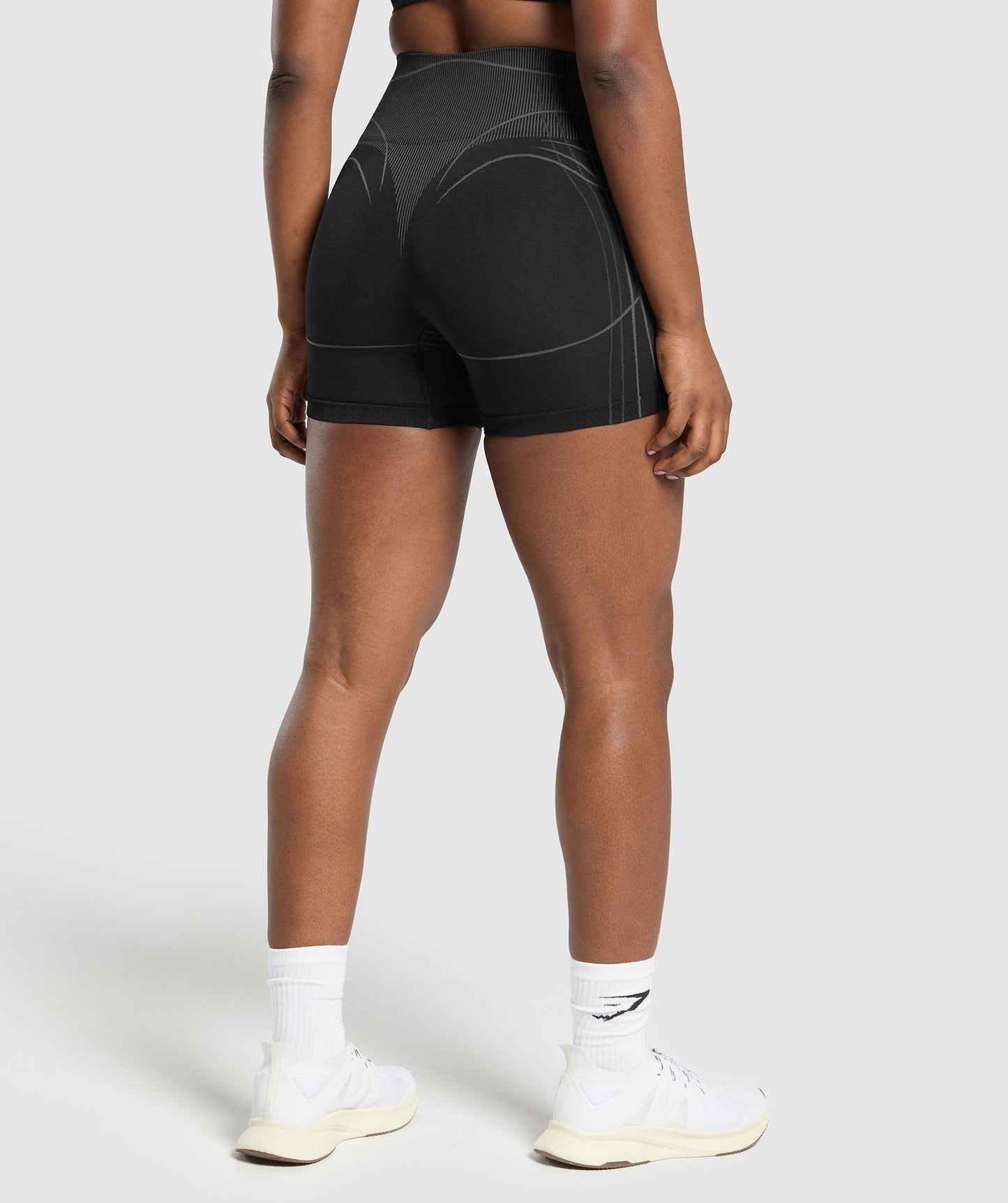 Gymshark Apex Seamless Shorts - Black/Graphite Grey