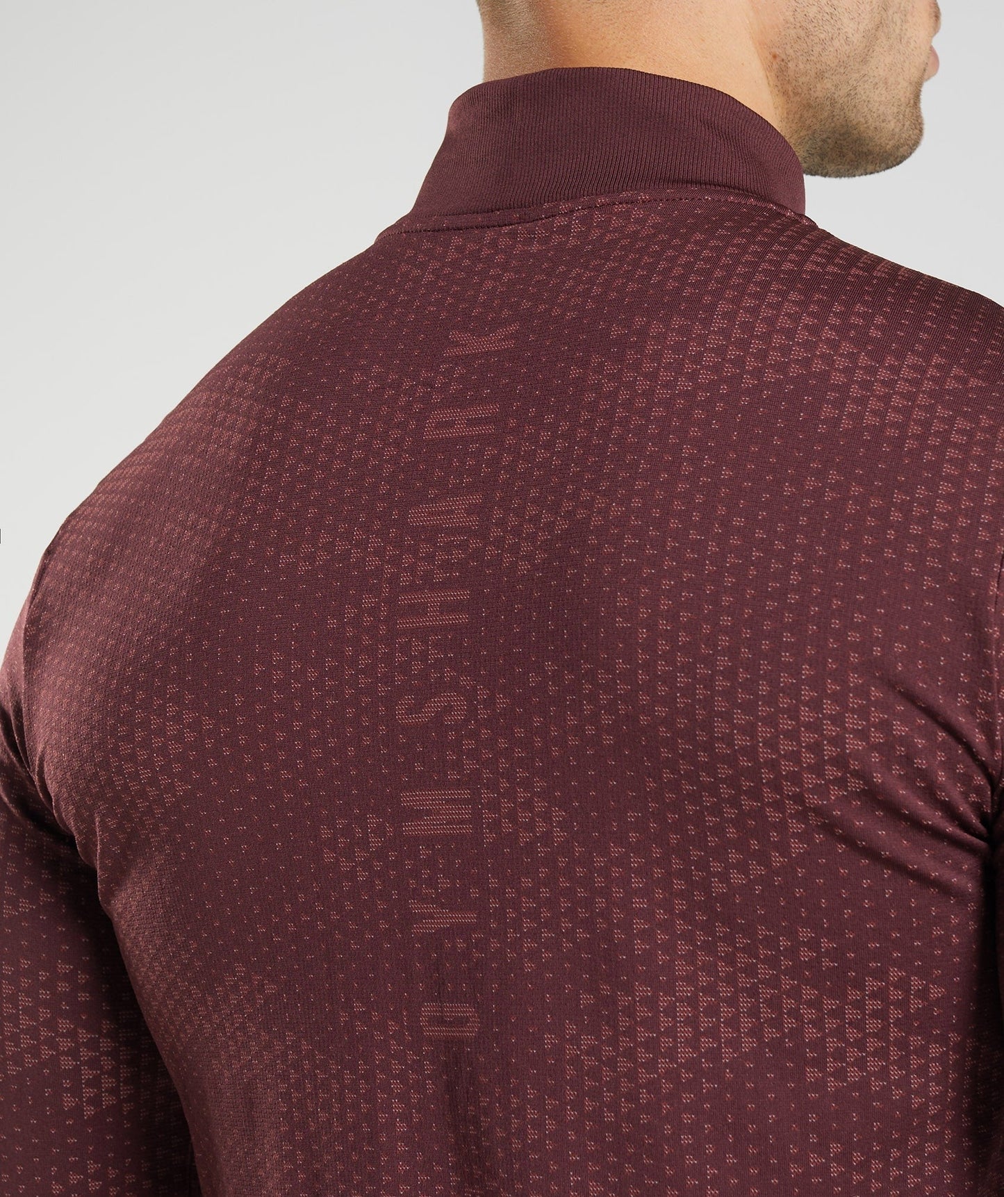 Gymshark Sport Seamless 1/4 Zip - Baked Maroon/Rosewood Red