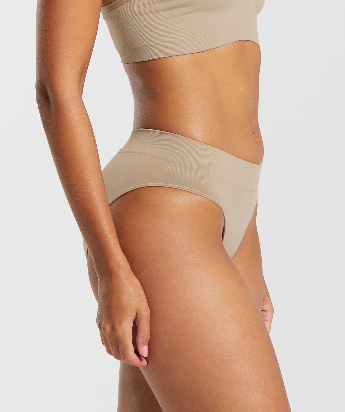 Gymshark Seamless Brief - Cement Brown