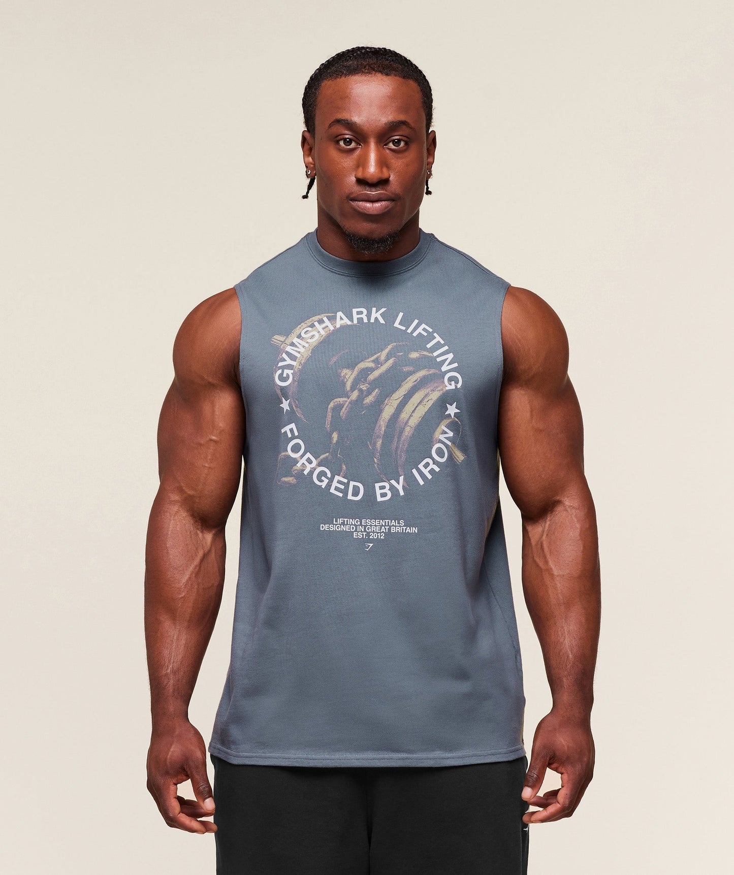 Gymshark Forged By Iron Tank - Iron Blue