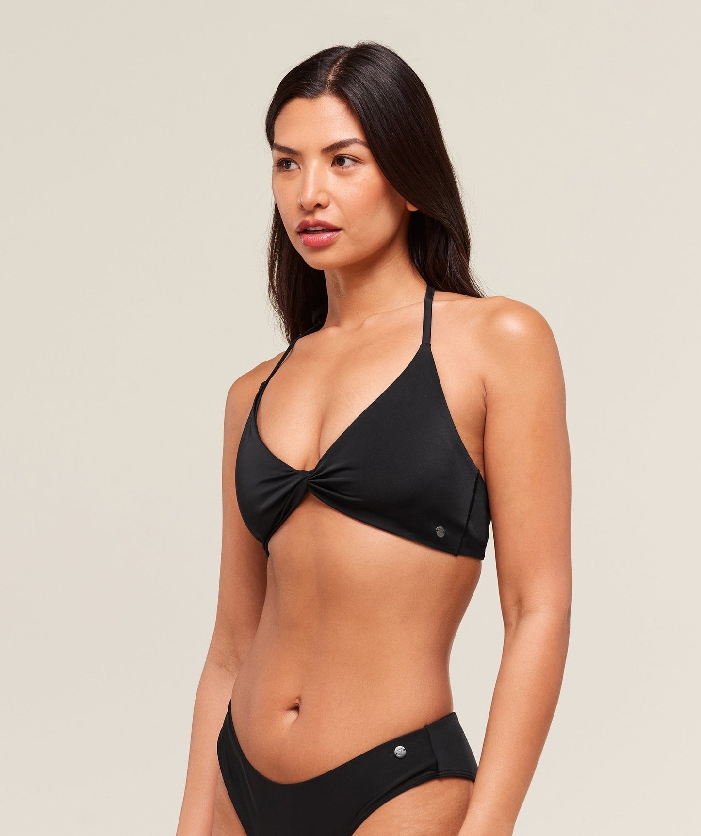Gymshark Twist Front Bikini Top - Black