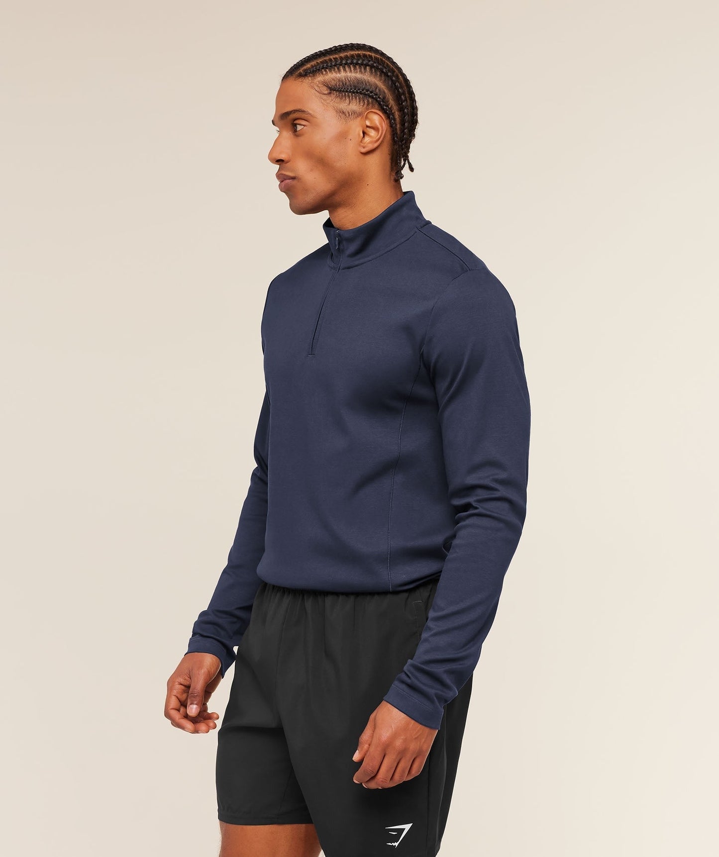 Gymshark Off Duty 1/4 Zip - Heavy Blue