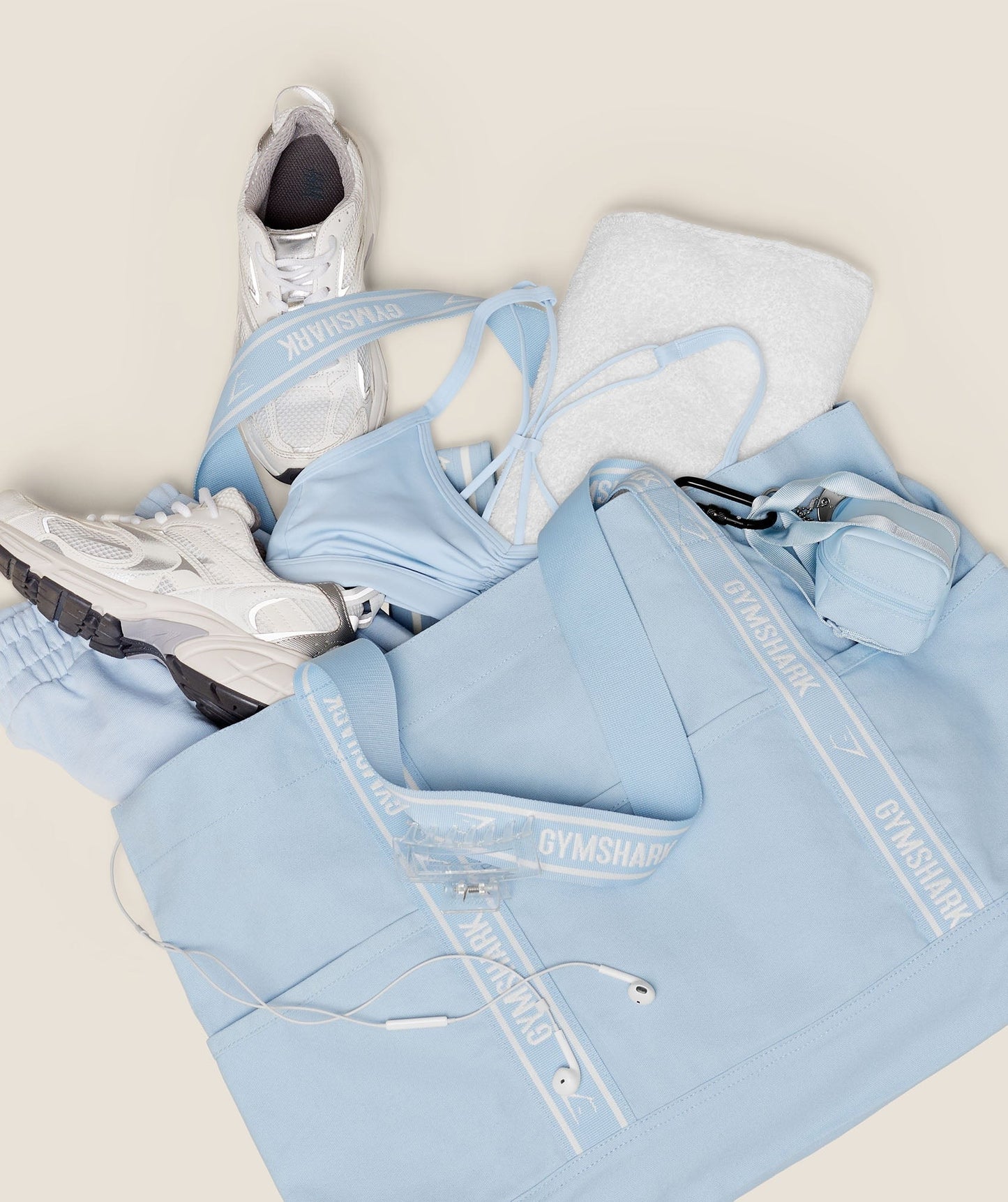 Gymshark Logo Tote - Chilled Blue
