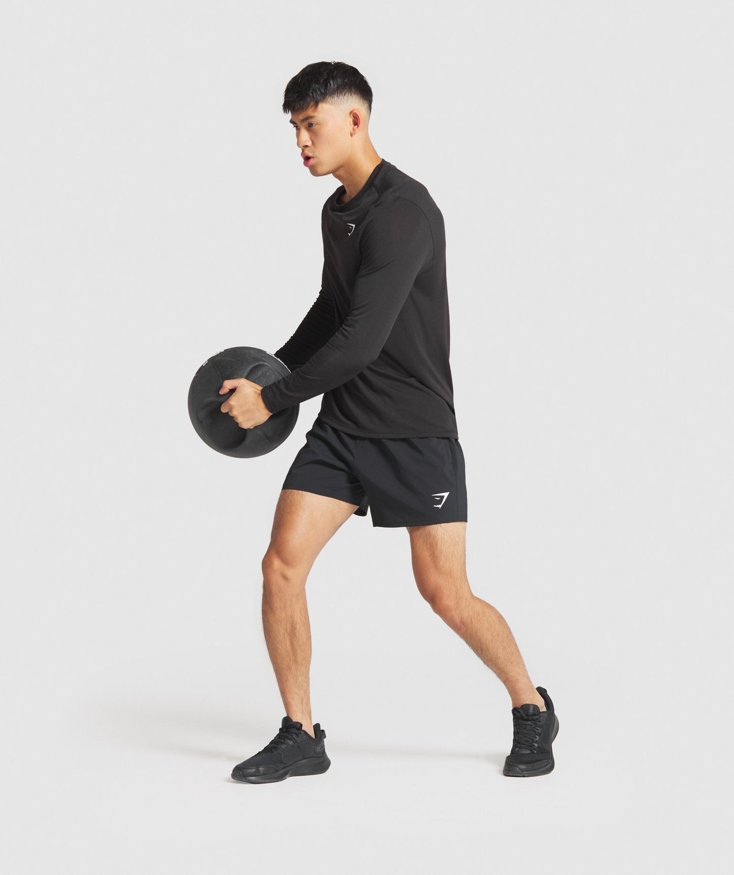 Gymshark Vital Long Sleeve T-Shirt - Black Marl