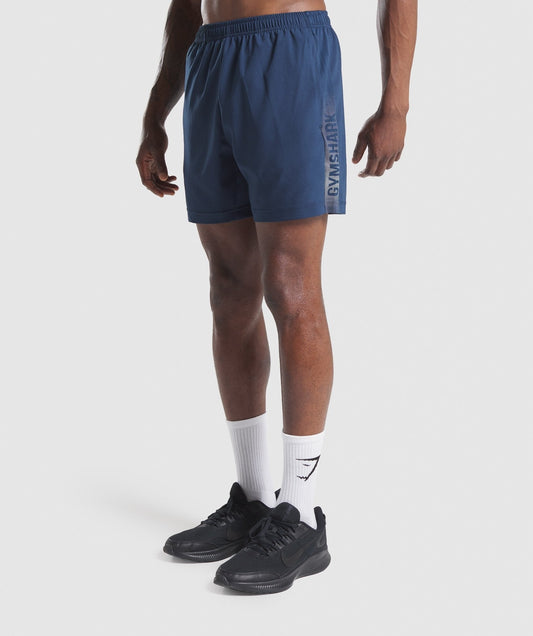 Gymshark Graphic Sport Shorts - Navy