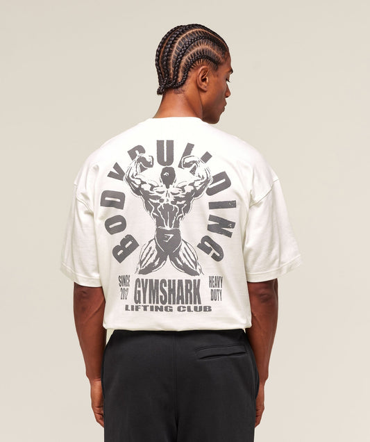 Gymshark Lifting Club Flex T-Shirt - Soft White