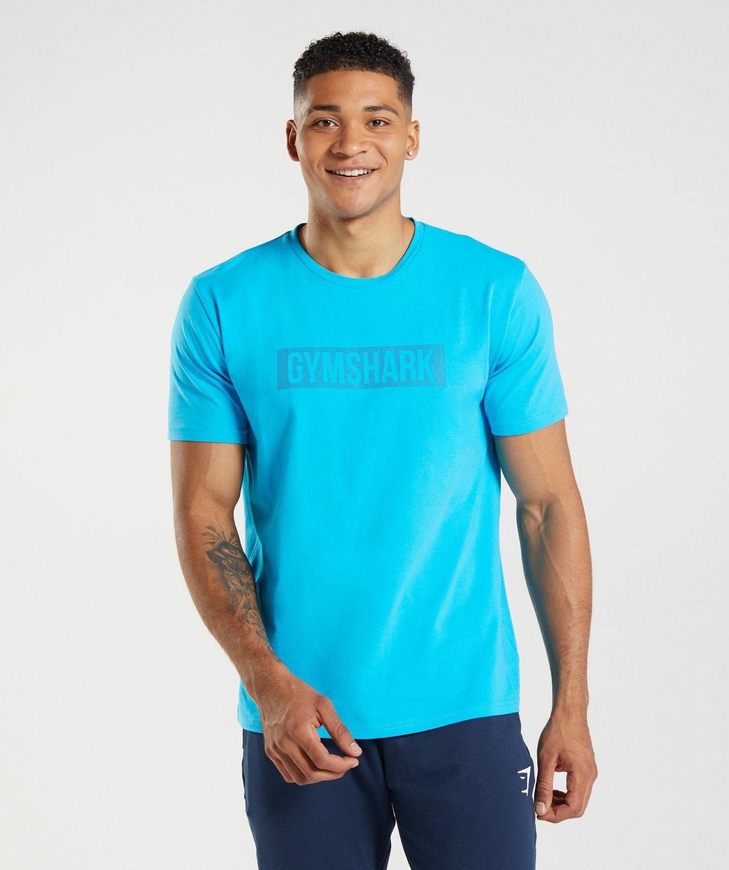 Gymshark Block T-Shirt - Shark Blue