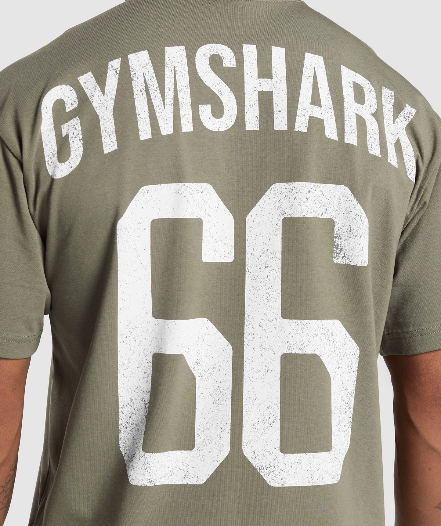 Gymshark GS66 Graphic Oversized T-Shirt - Base Green