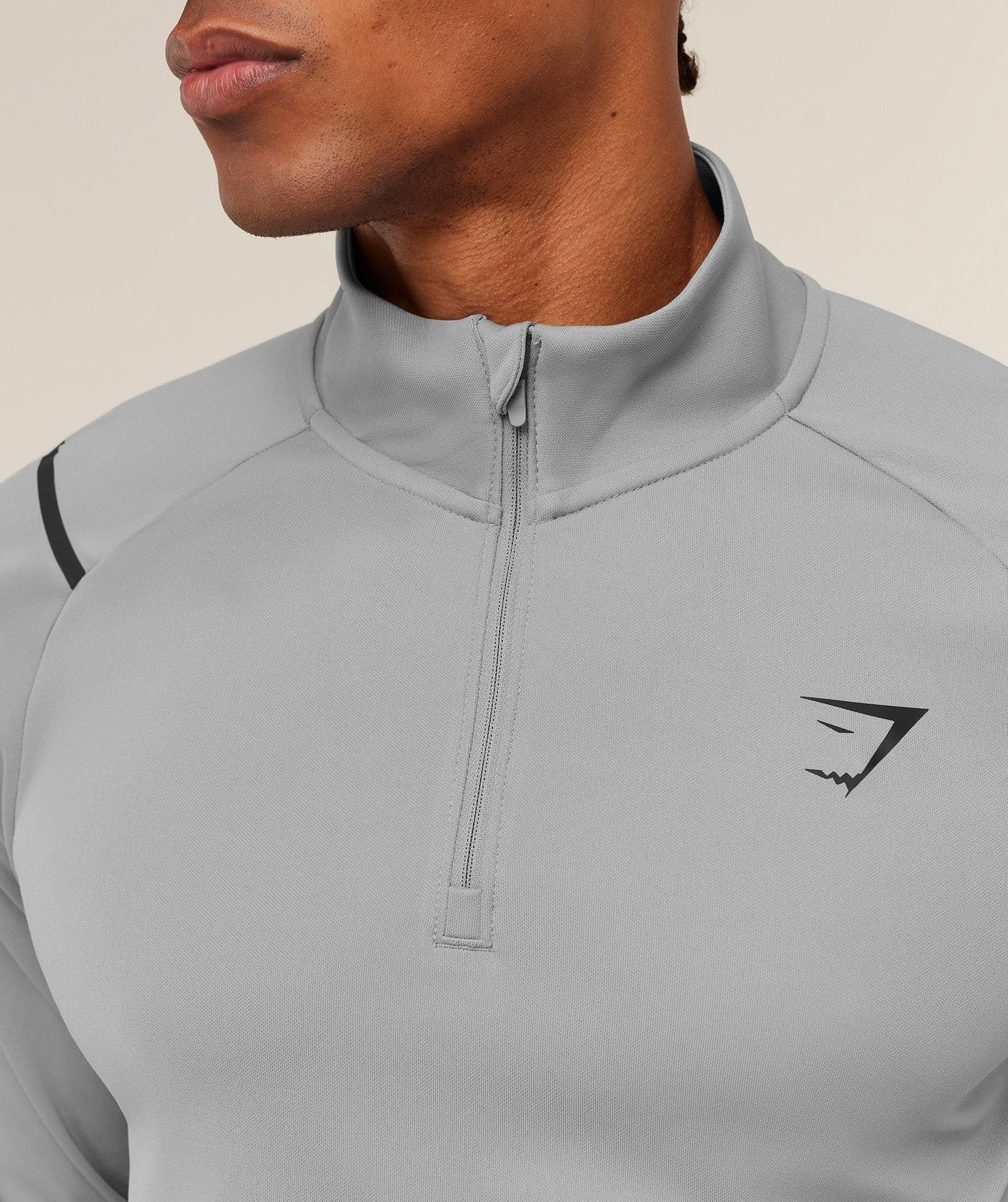 Gymshark Arrival Contrast 1/4 Zip - Smokey Grey / Grey