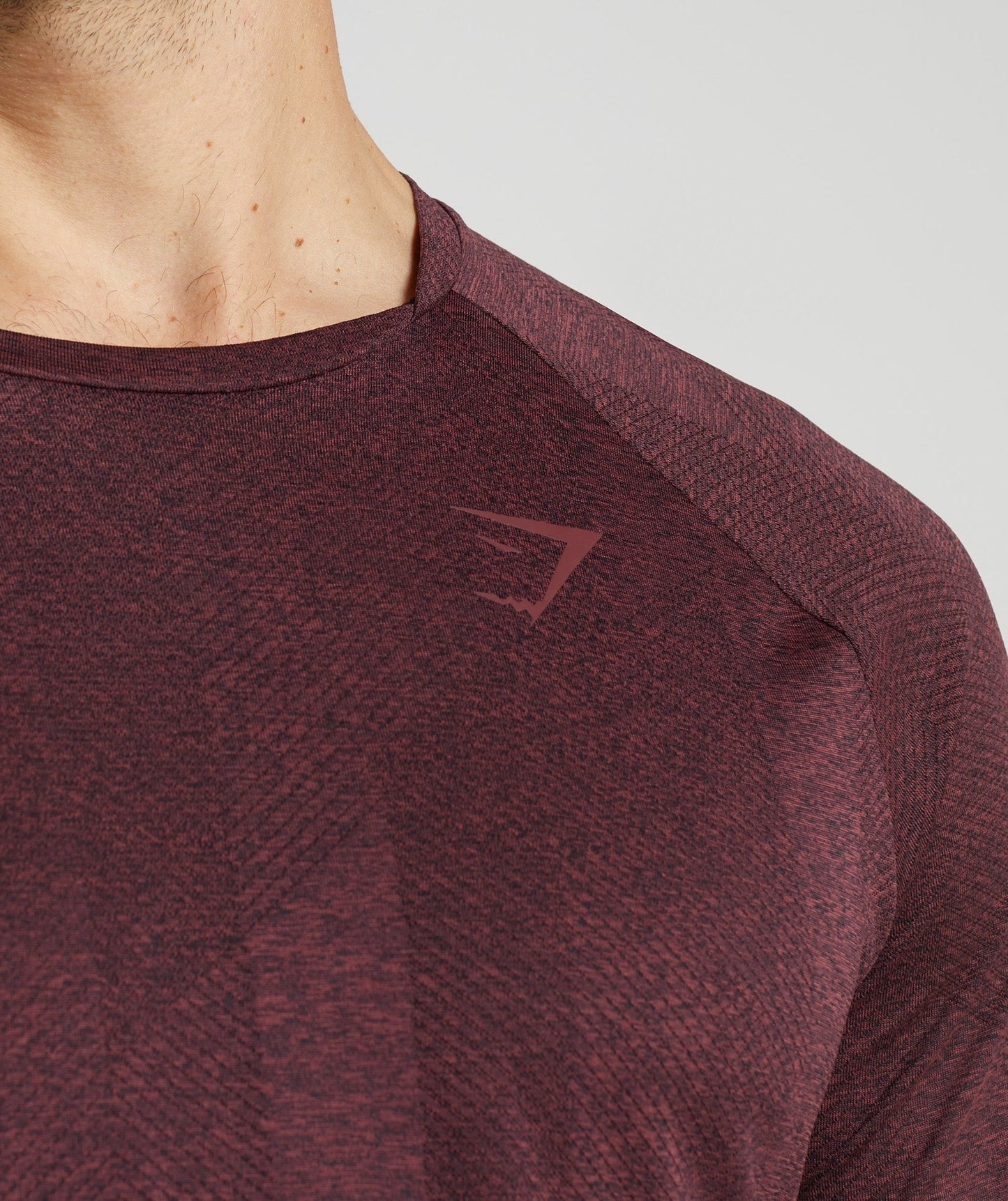 Gymshark Apex Long Sleeve T-Shirt - Cherry Brown