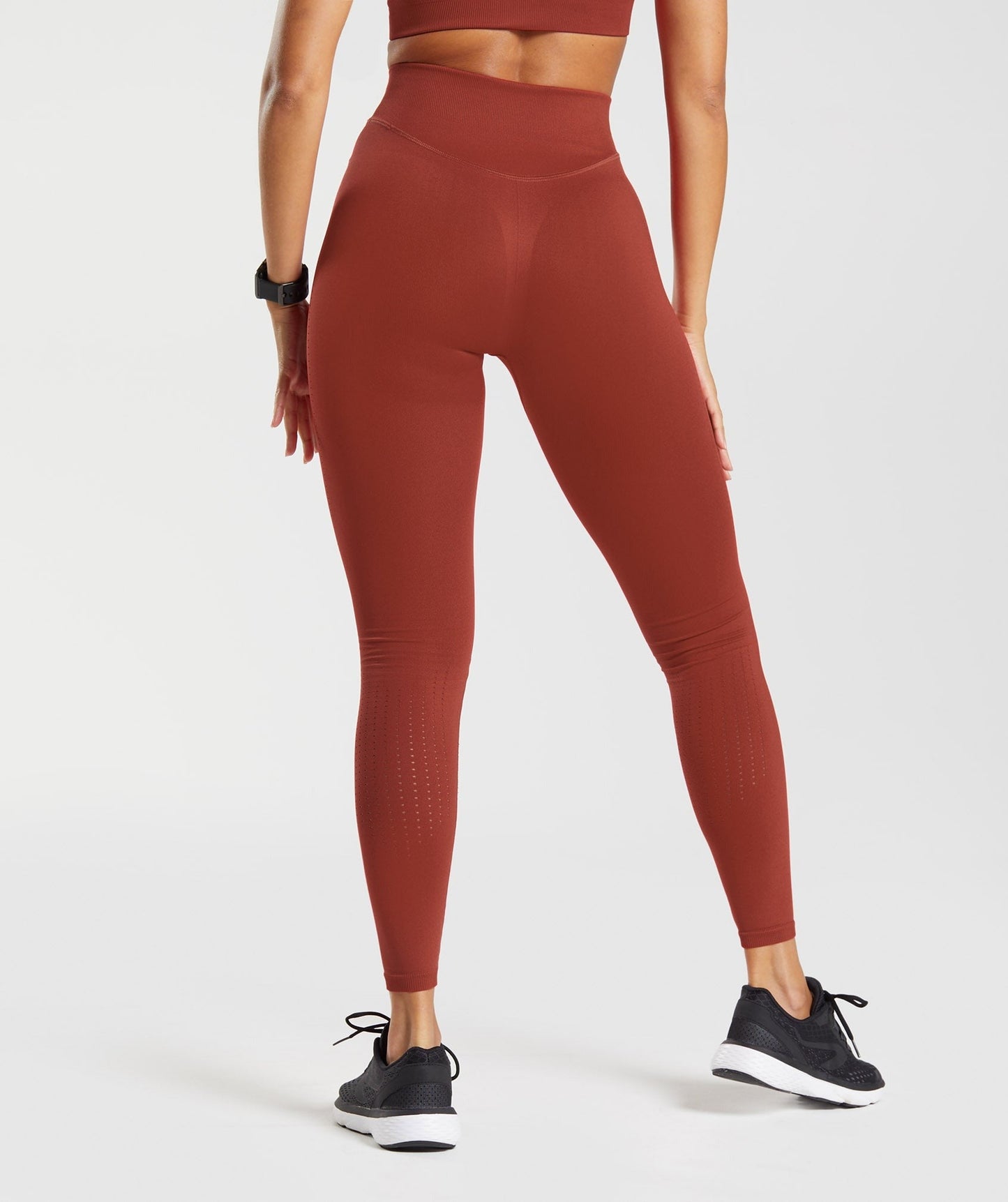 Gymshark Sweat Seamless Sculpt Leggings - Rosewood Red