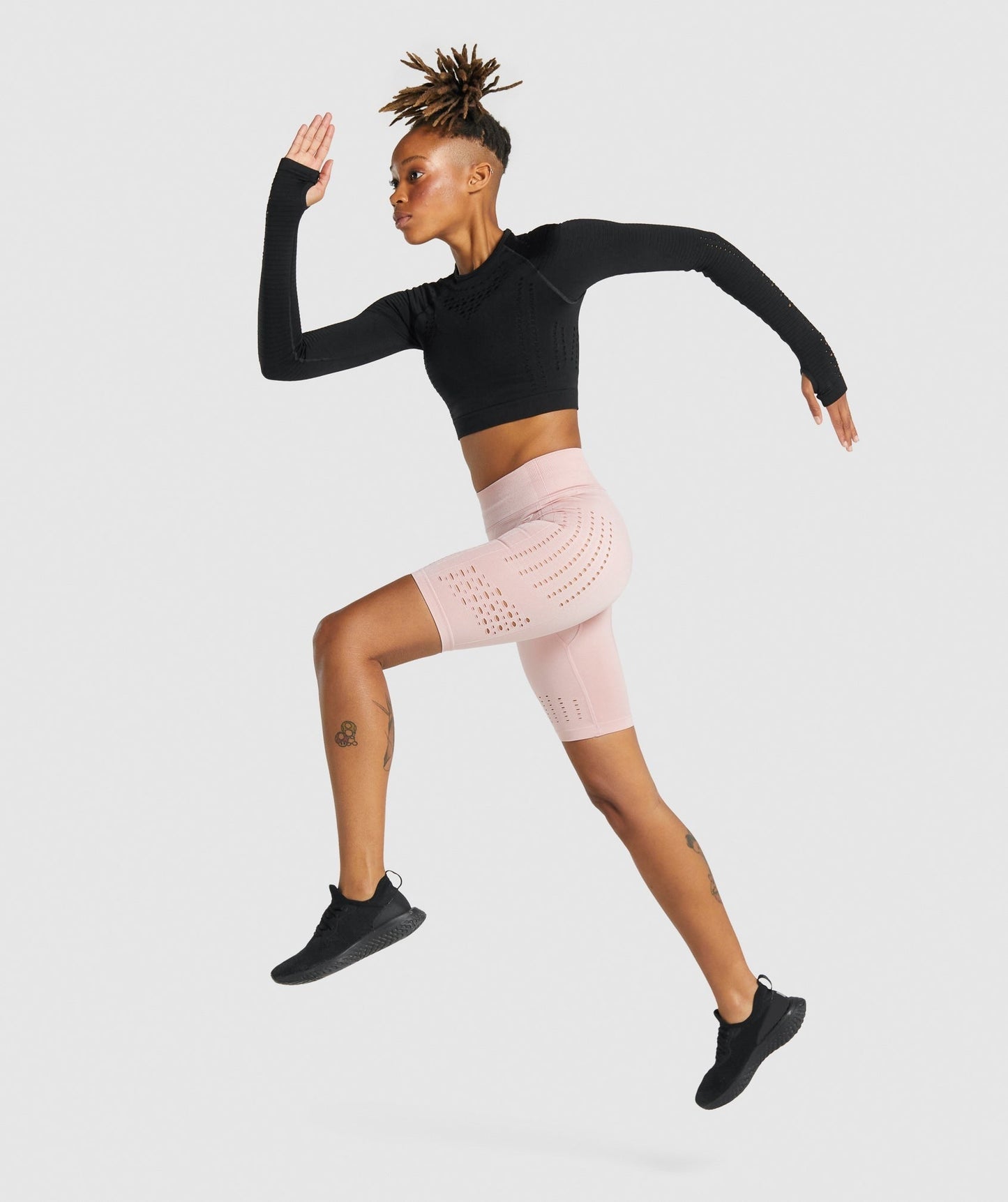 Gymshark Glow Seamless Shorts - Light Pink