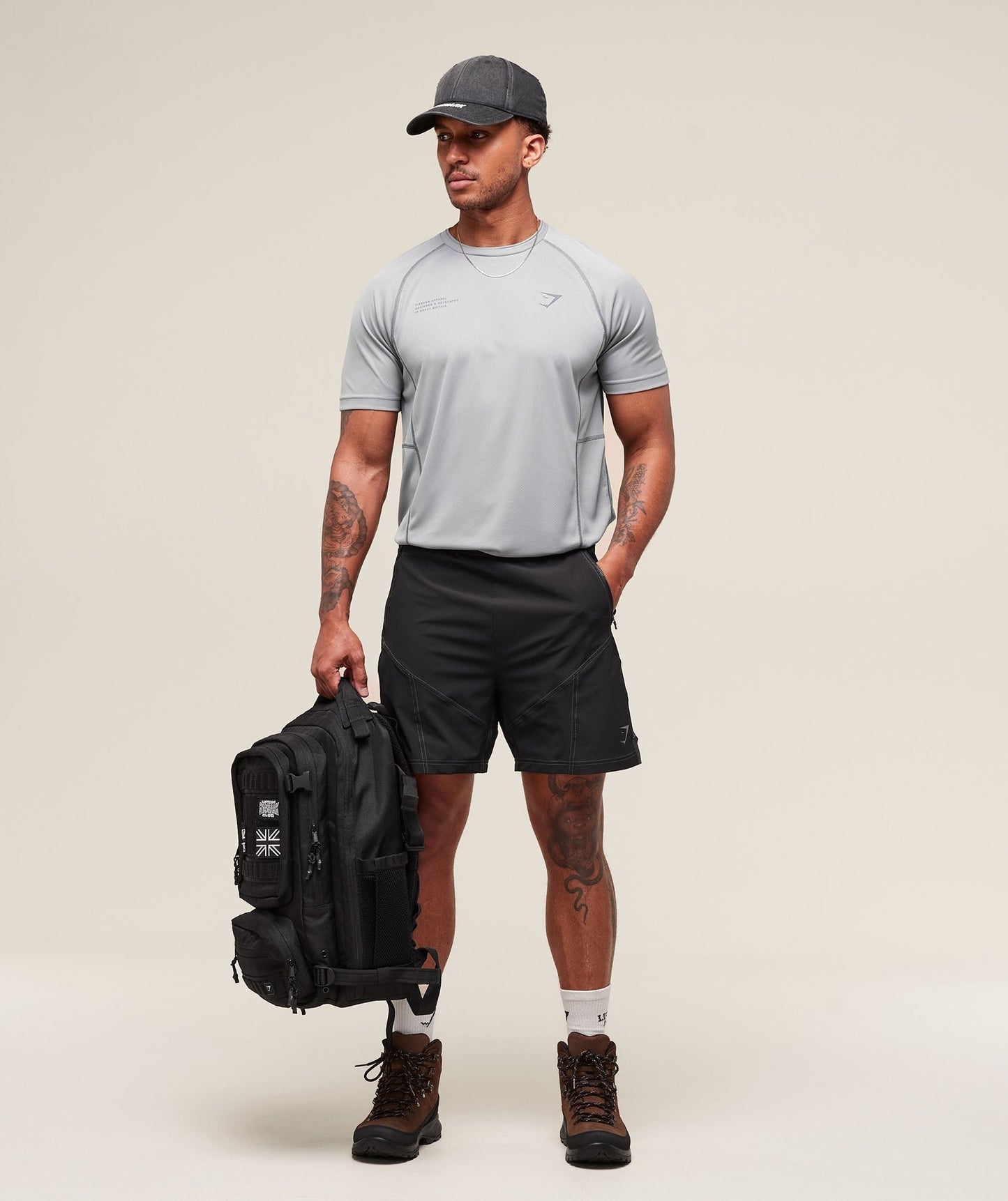 Gymshark Tactical T-Shirt - Smokey Grey