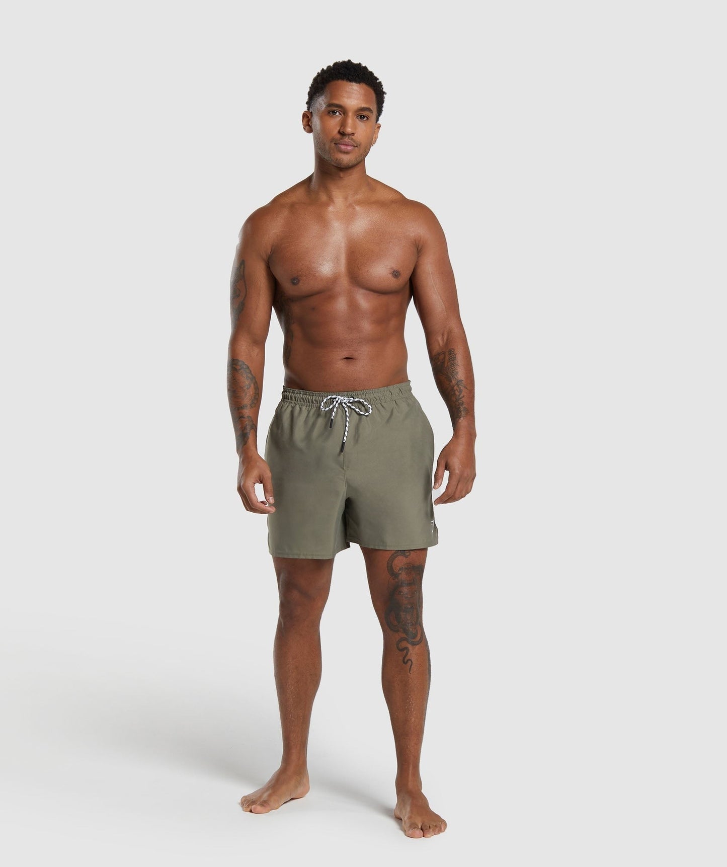 Gymshark 5" Swim Shorts - Utility Green