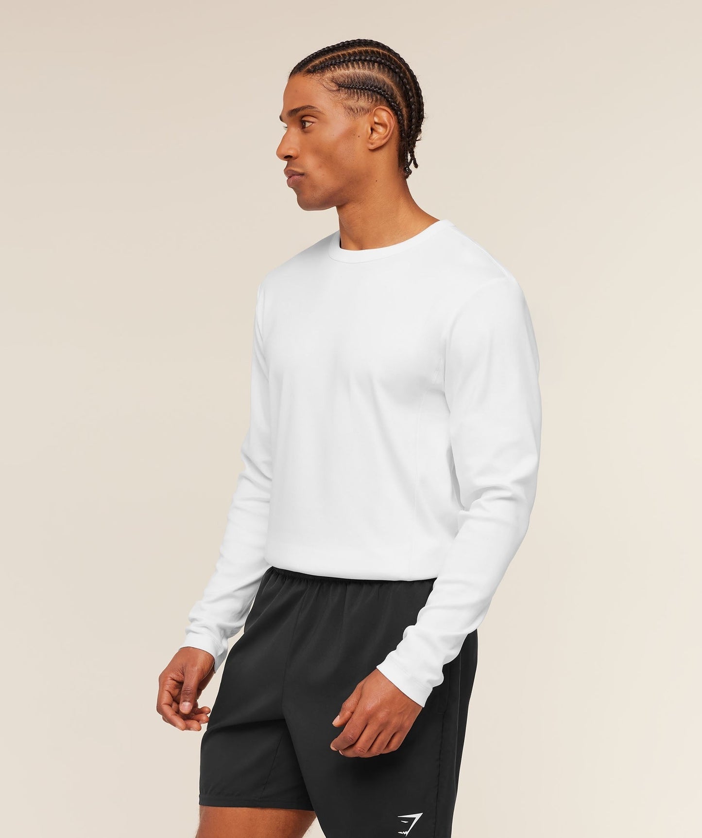 Gymshark Off Duty Long Sleeve T-Shirt - White