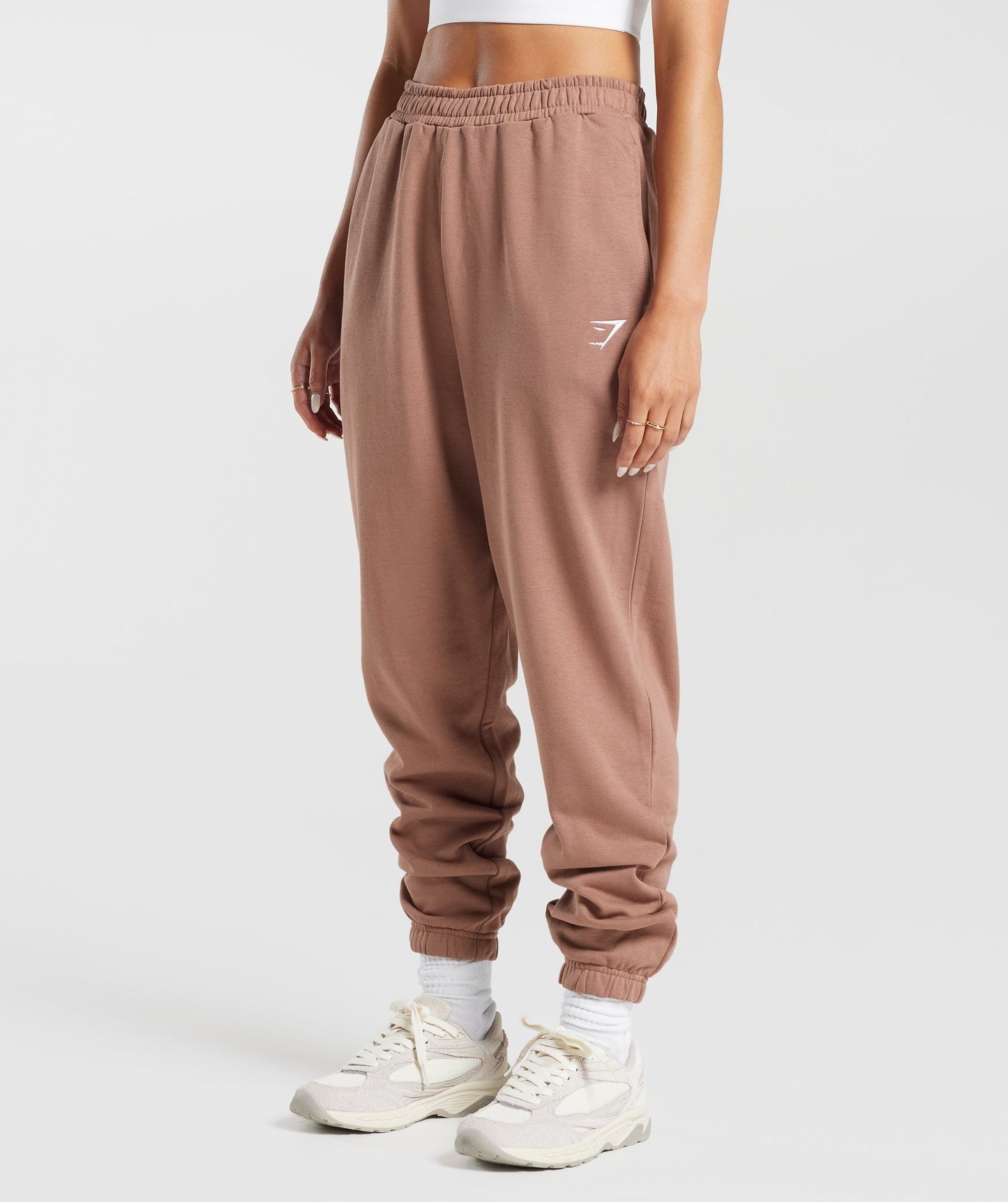Gymshark Training Regular Fleece Joggers - Taupe Brown