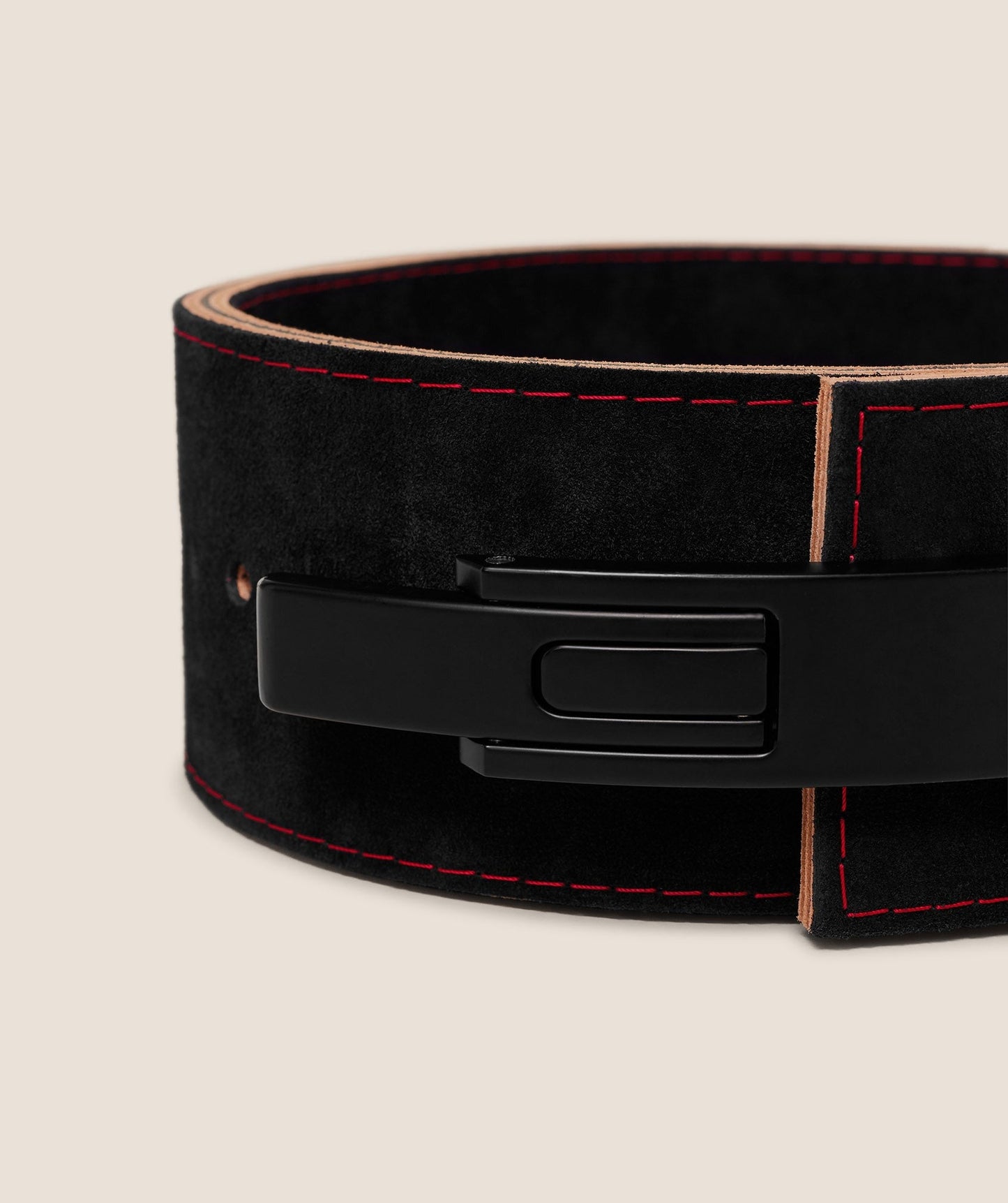 Gymshark Lever Lifting Belt - Black/Carmine Red