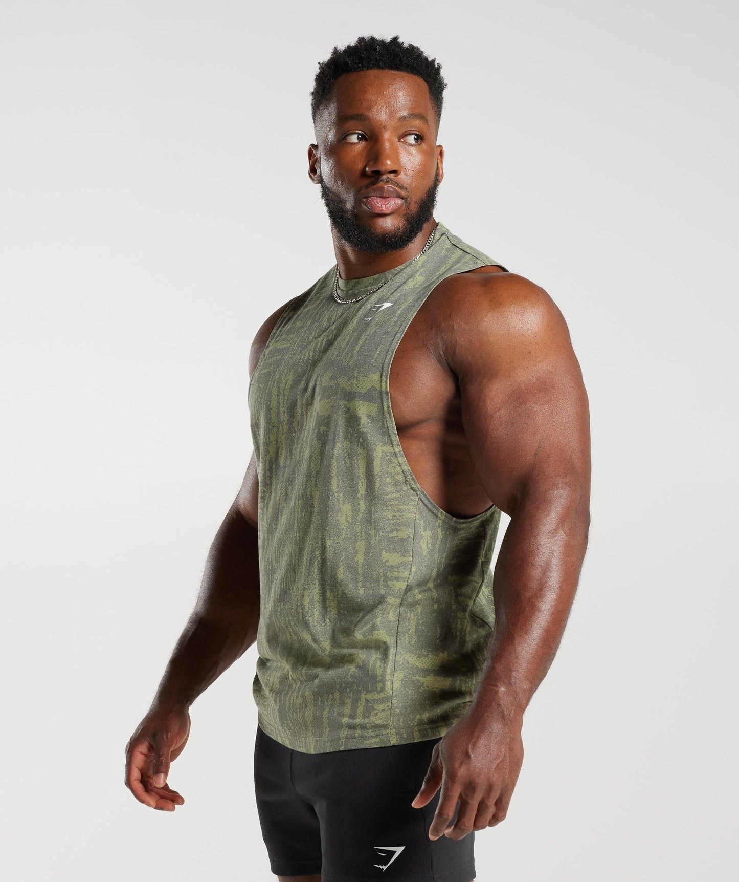 Gymshark React Drop Arm Tank - Dusk Green