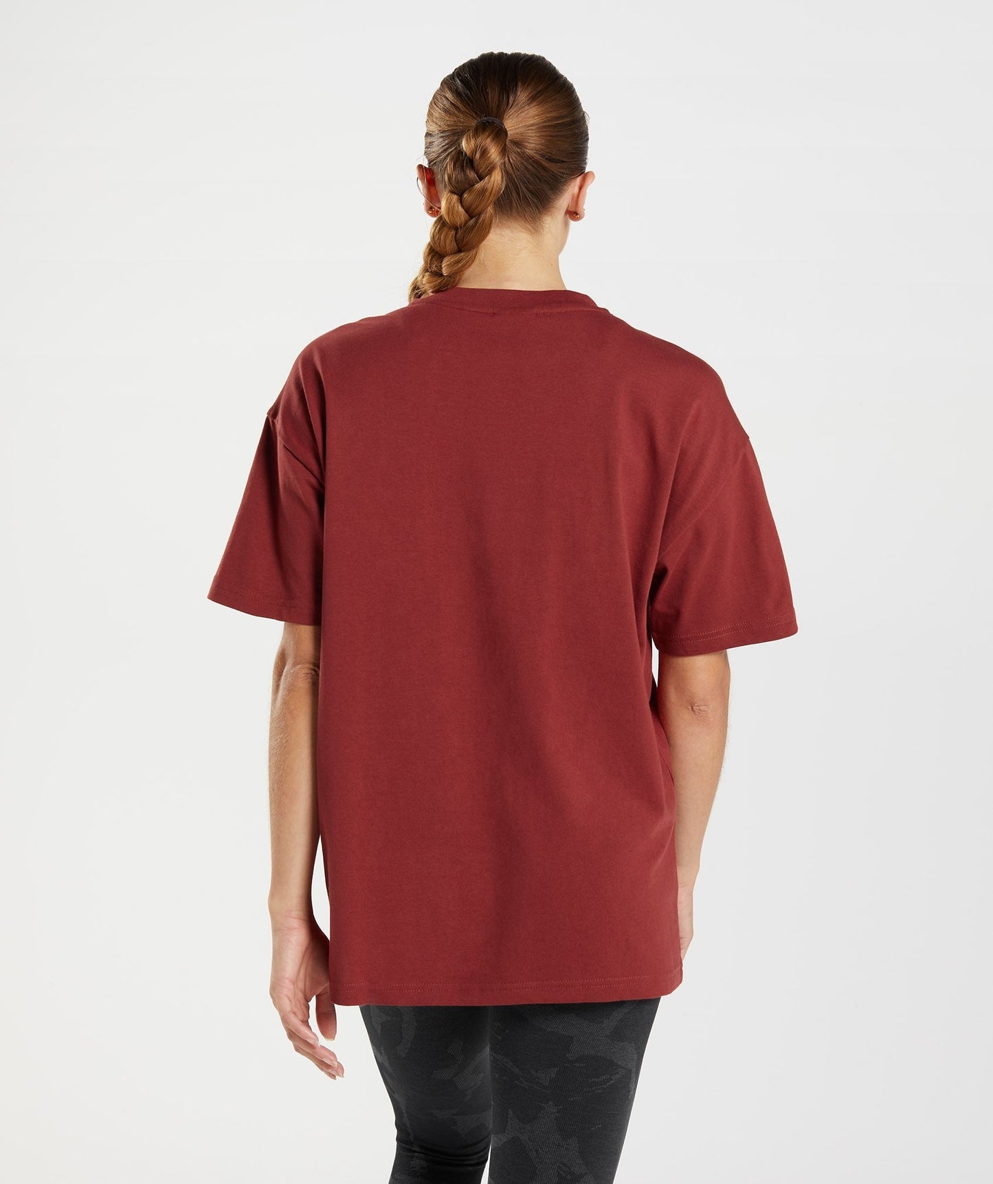Gymshark Training Oversized T-Shirt - Rosewood Red