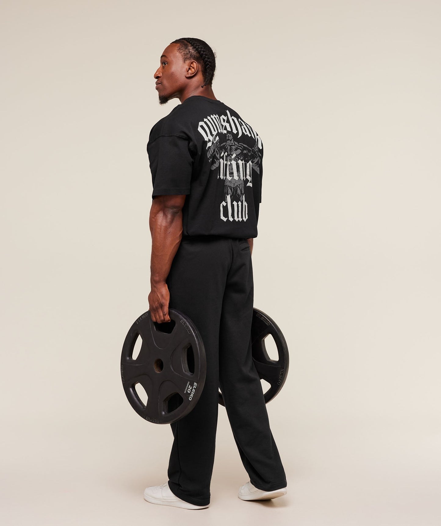 Gymshark Lifting Club T-Shirt - Black/Pebble Grey