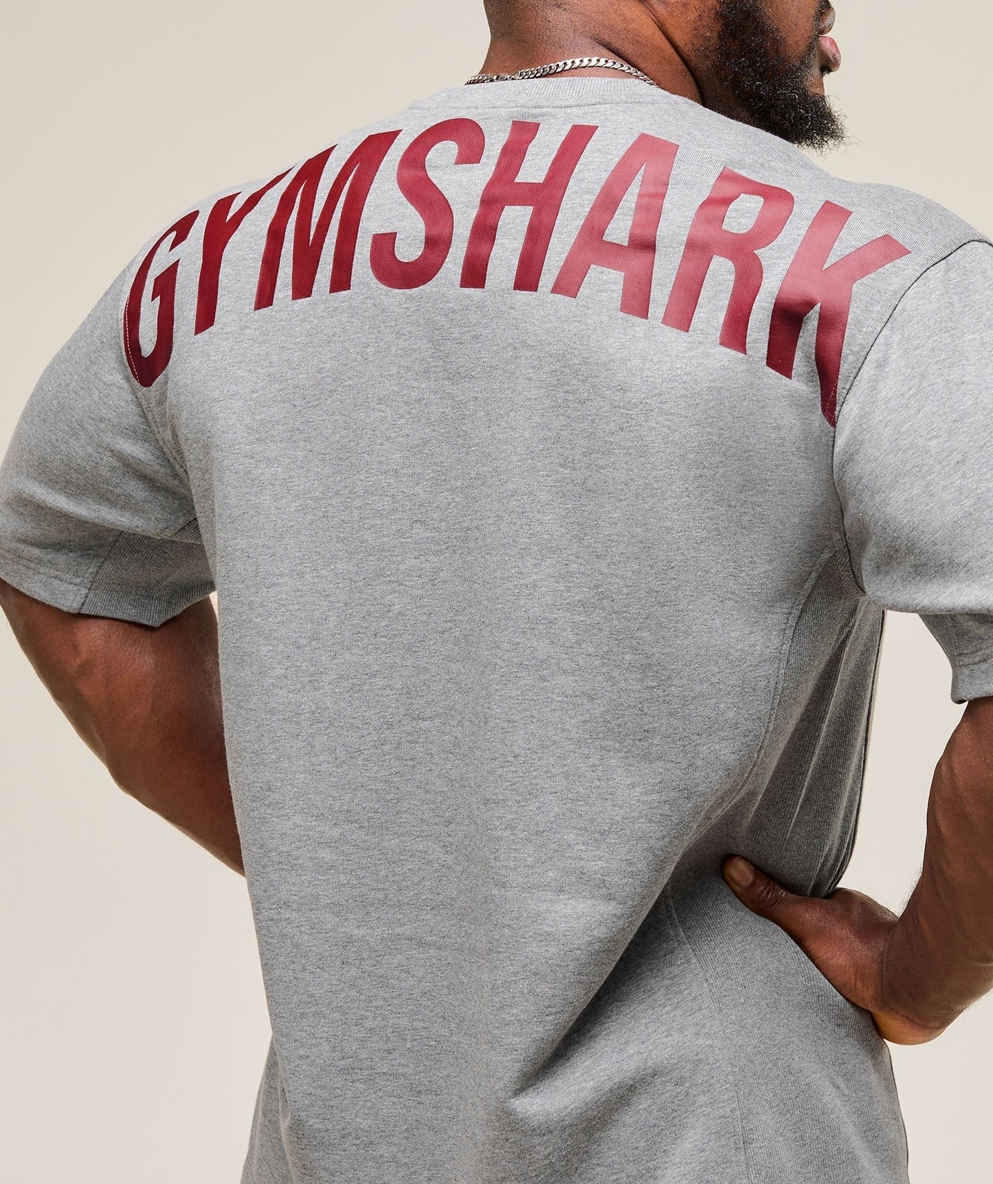 Gymshark Power Short Sleeve Crew - Charcoal Core Marl