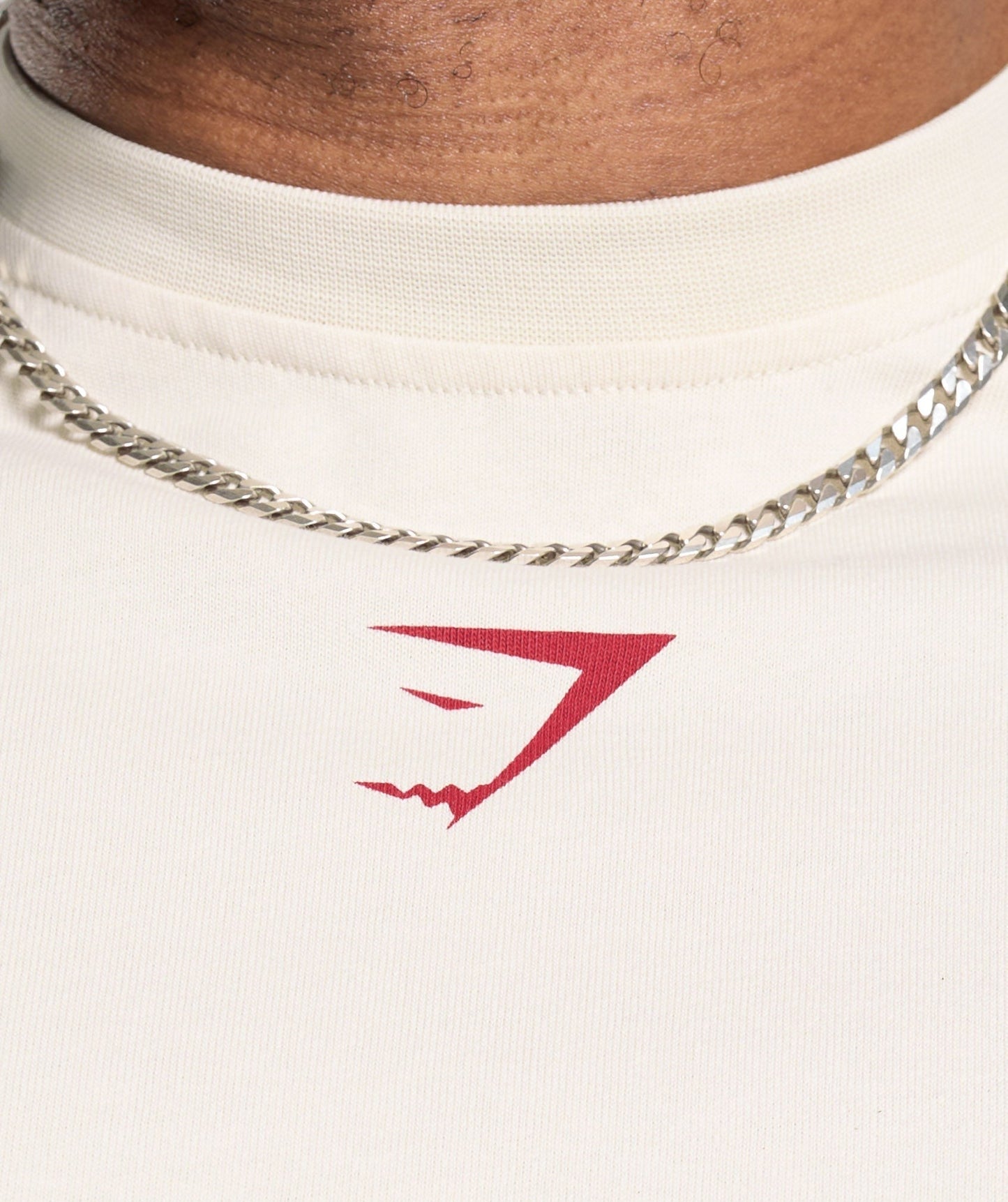 Gymshark Lifting Club T-Shirt - Oat White/Conditioning Red