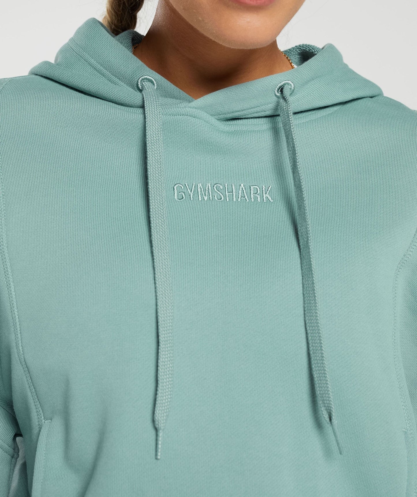 Gymshark Heavyweight Loopback Sweat Hoodie - Duck Egg Blue
