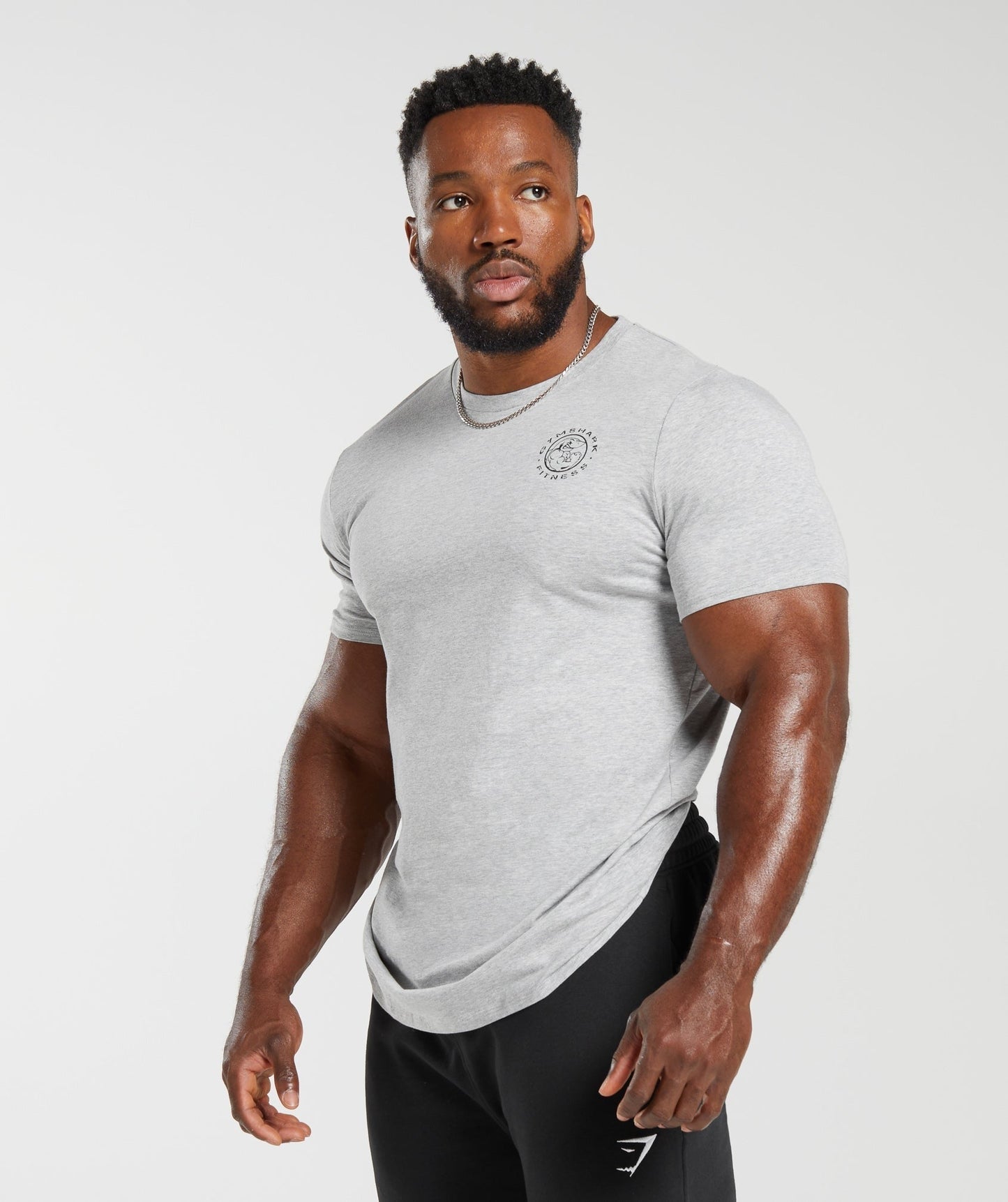 Gymshark Legacy T-Shirt - Light Grey Marl